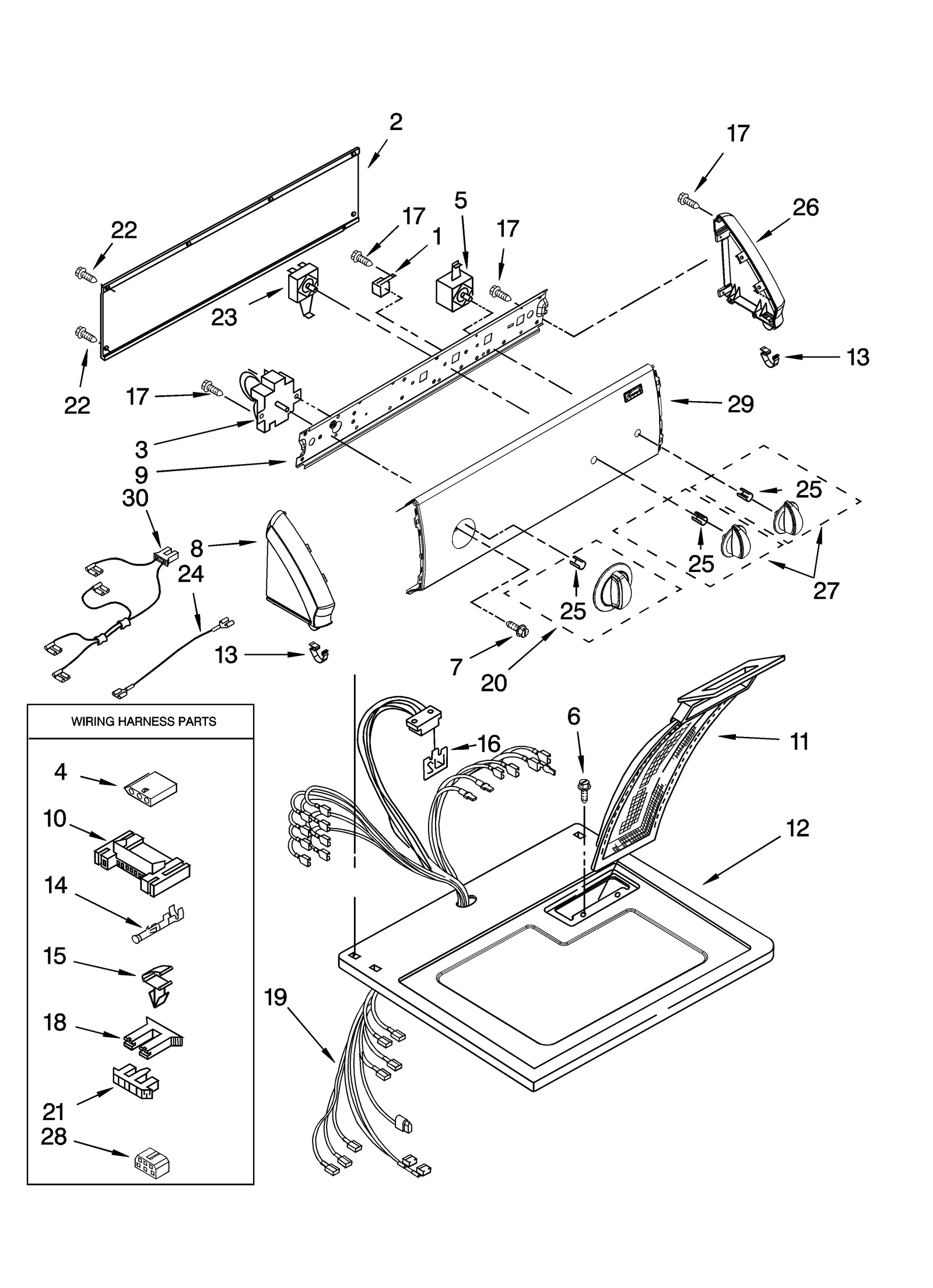 TOP AND CONSOLE PARTS