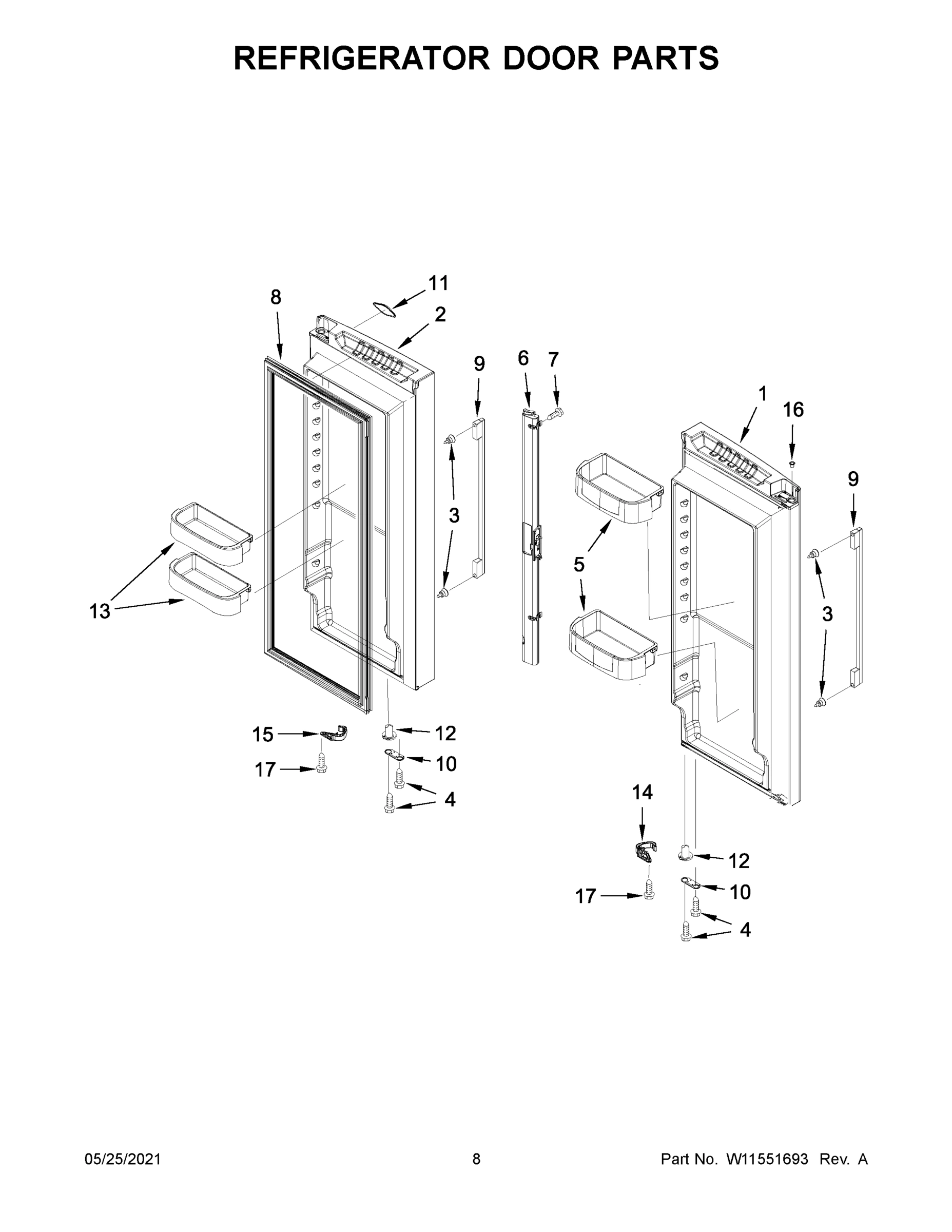 05 - REFRIGERATOR DOOR PARTS