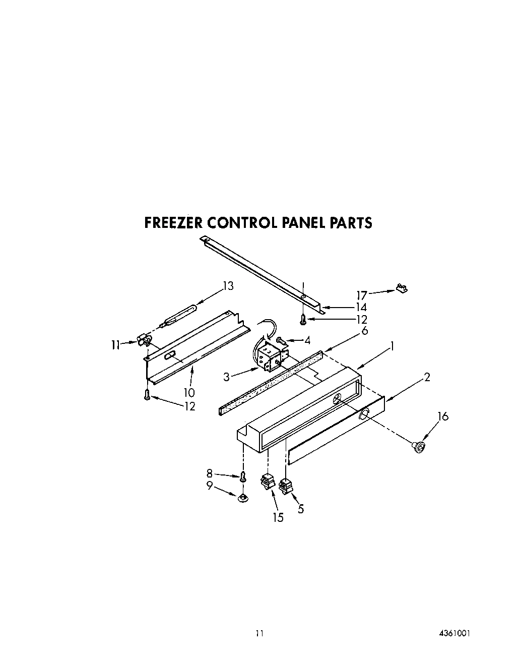 10 - FREEZER CONTROL PANEL
