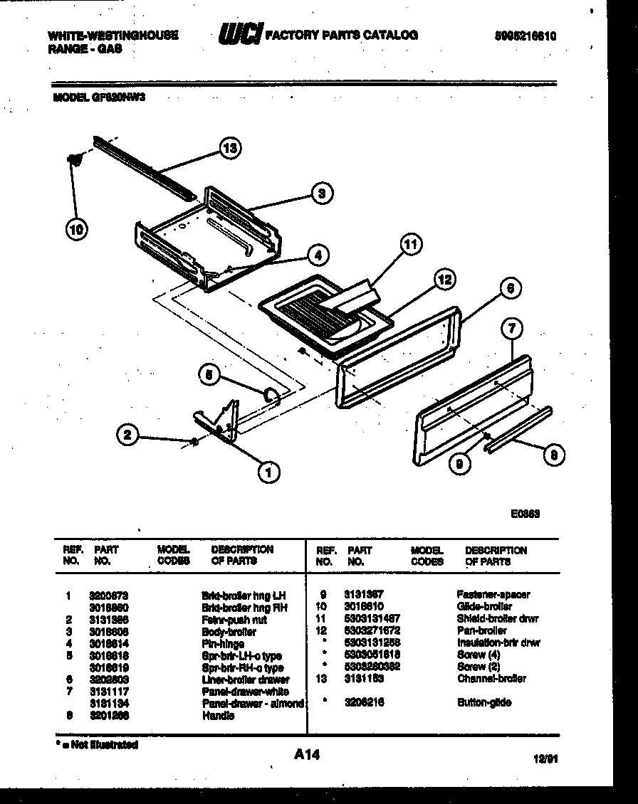 04 - BROILER DRAWER PARTS