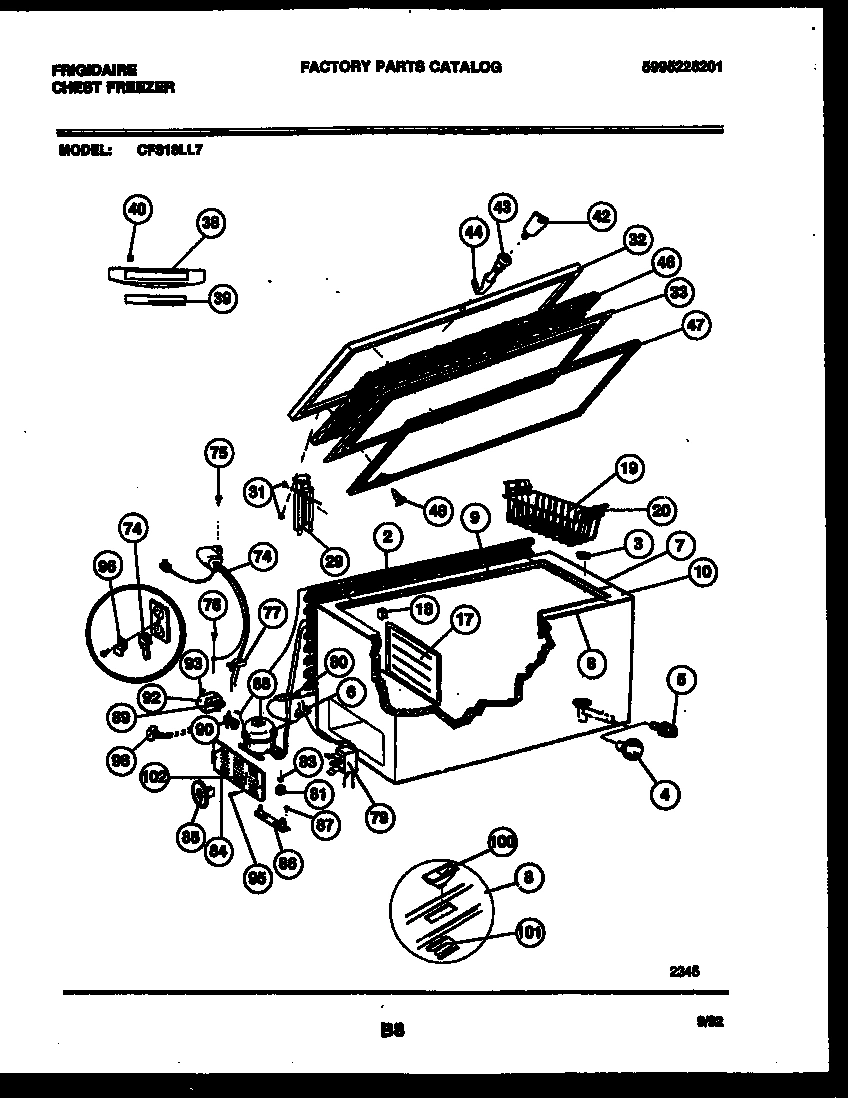 02 - CHEST FREEZER PARTS
