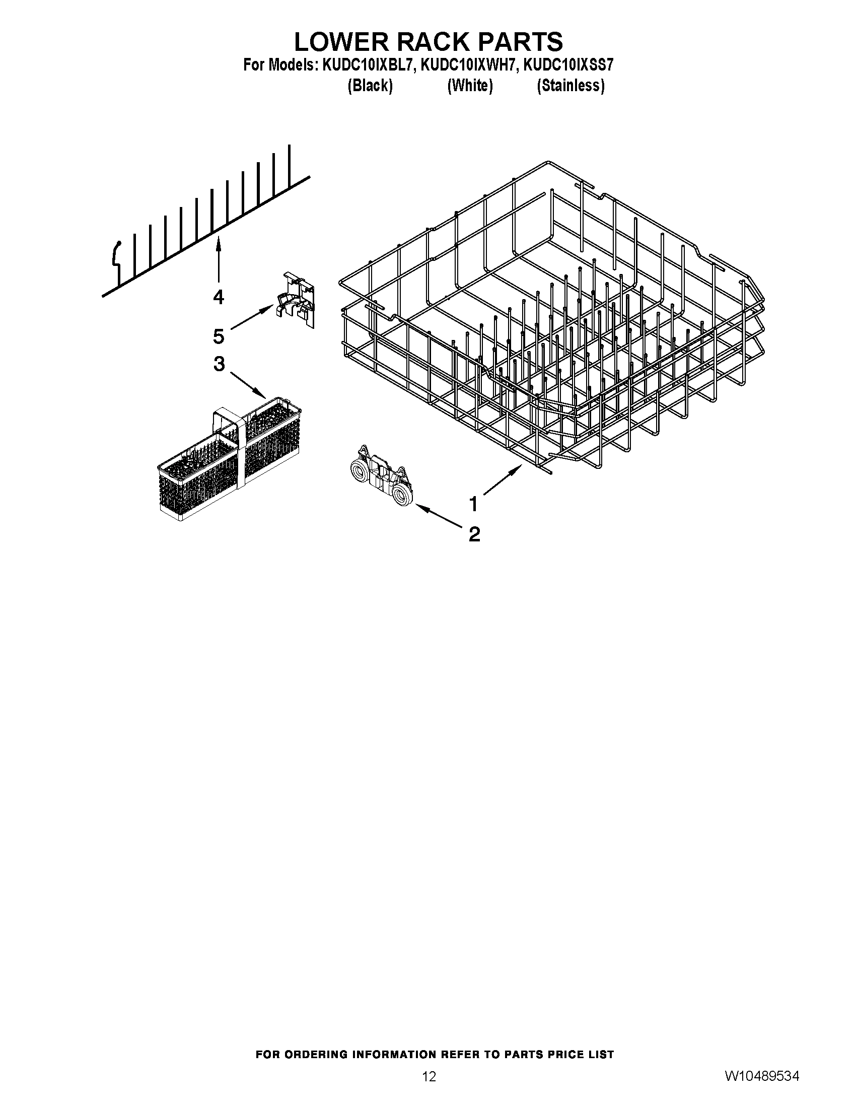 10 - LOWER RACK PARTS