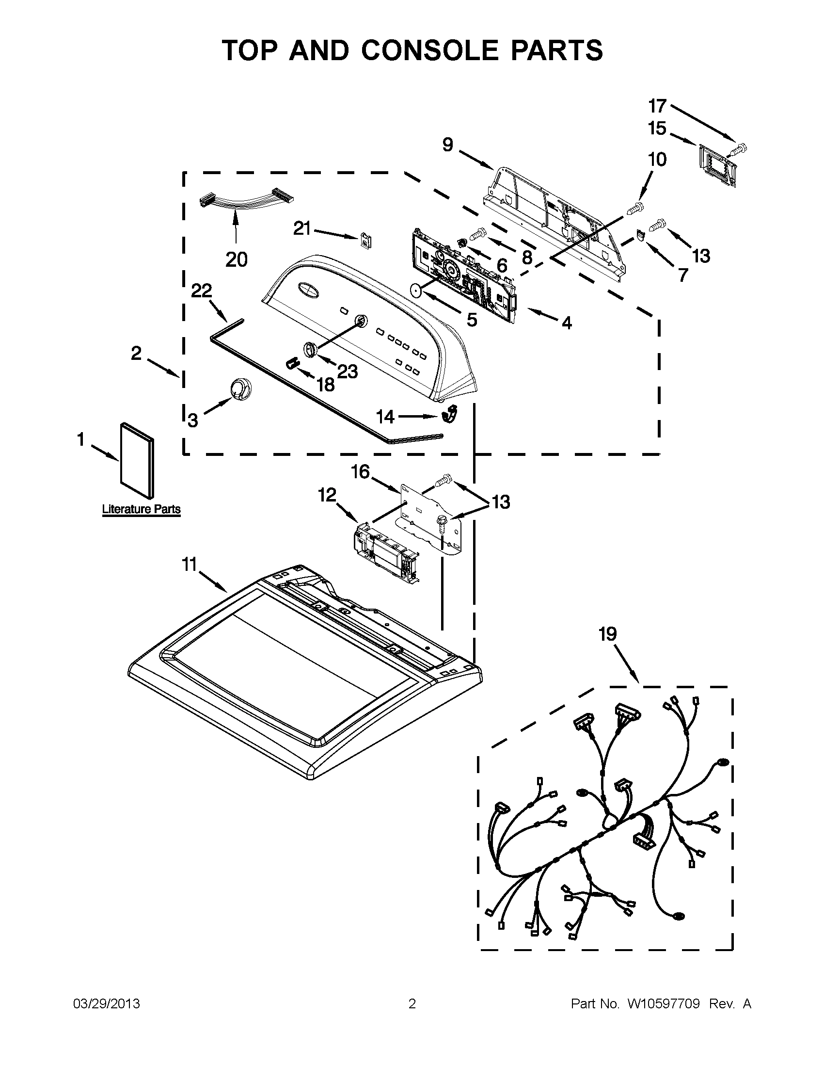 01 - TOP AND CONSOLE PARTS