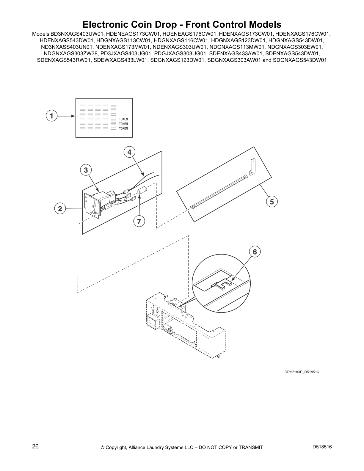 Electronic Coin Drop - Front Control Models