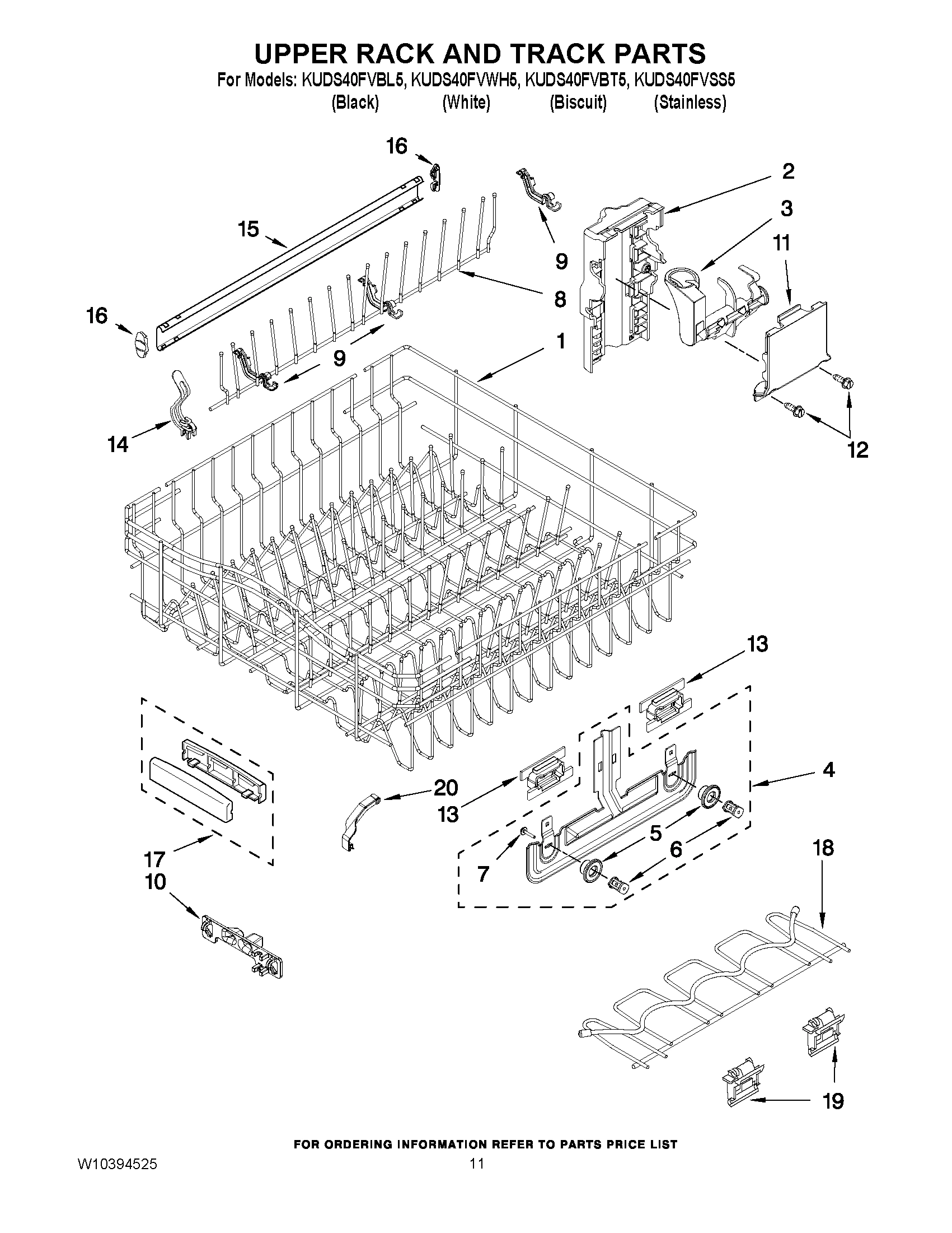 09 - UPPER RACK AND TRACK PARTS