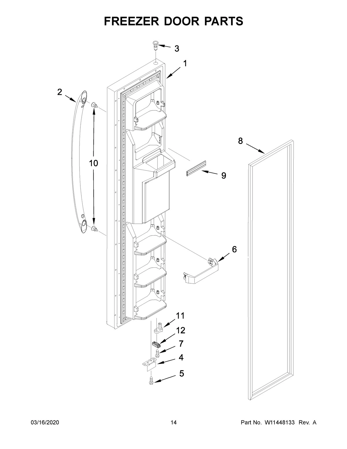 08 - FREEZER DOOR PARTS