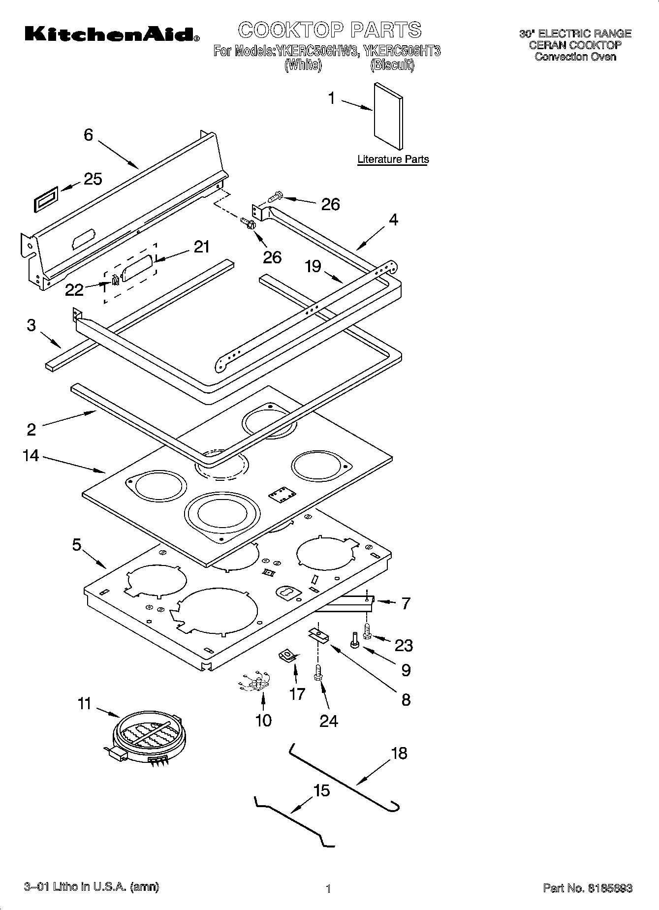 01 - COOKTOP PARTS
