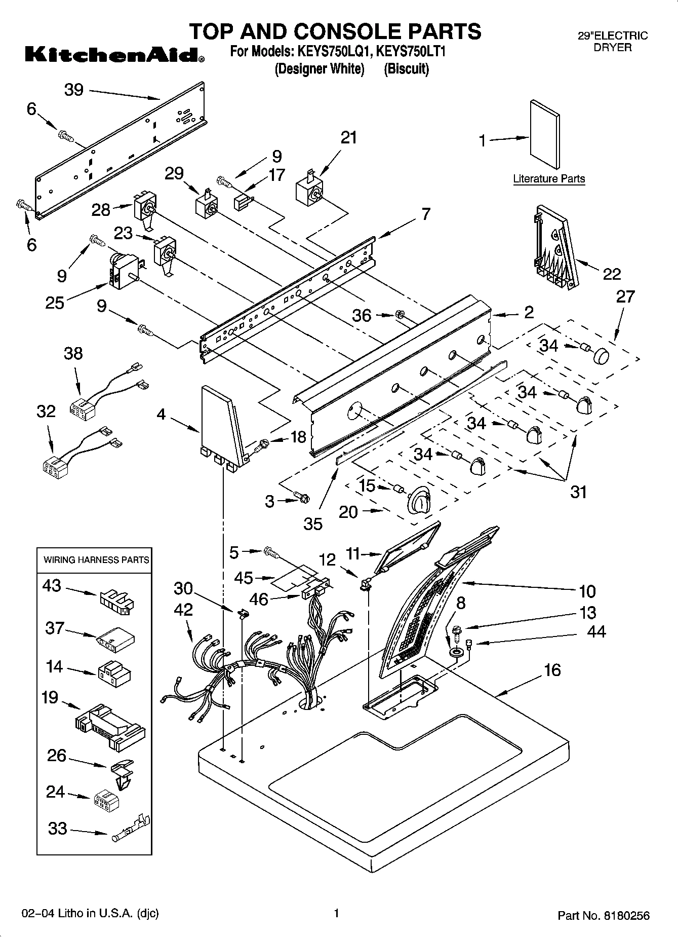 01 - TOP AND CONSOLE PARTS