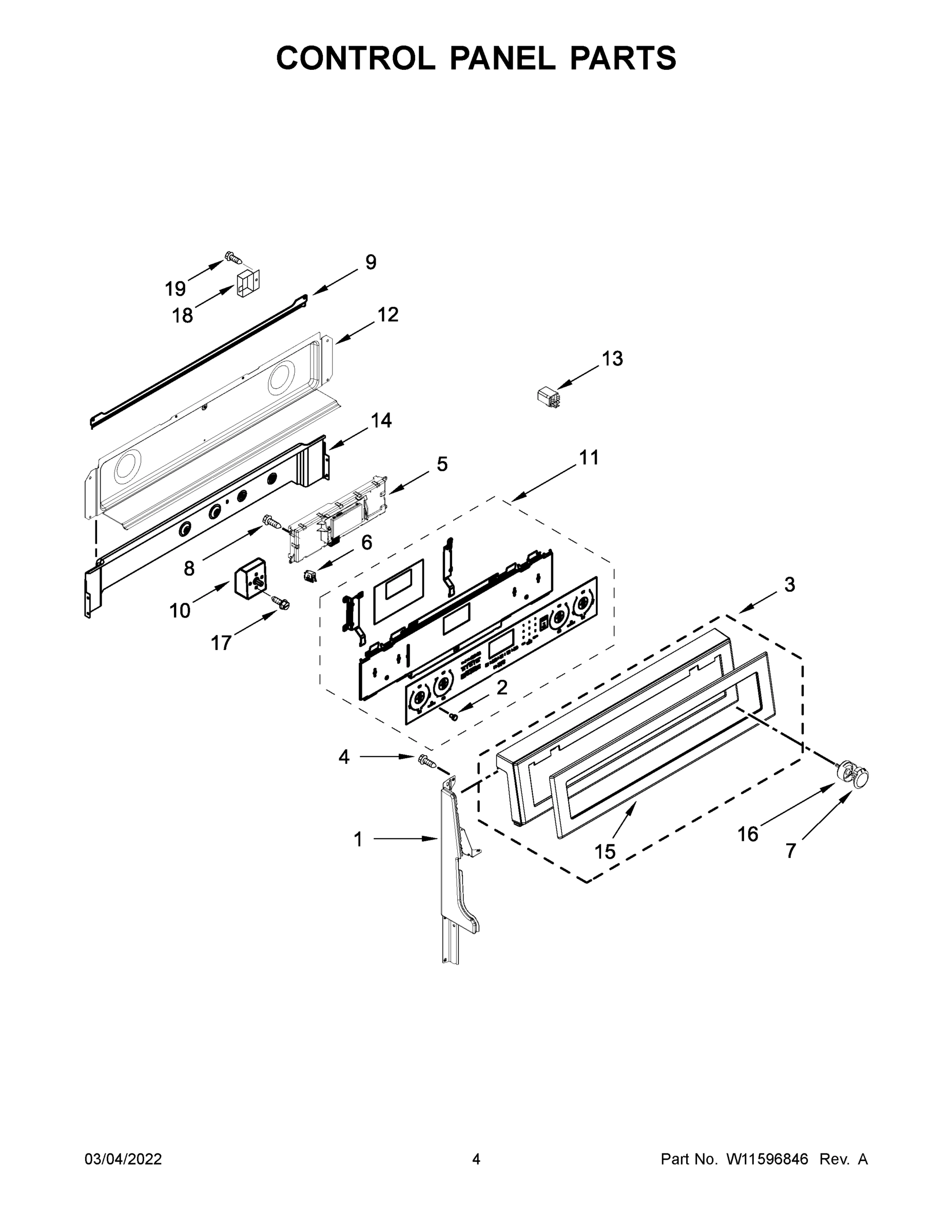 03 - CONTROL PANEL PARTS