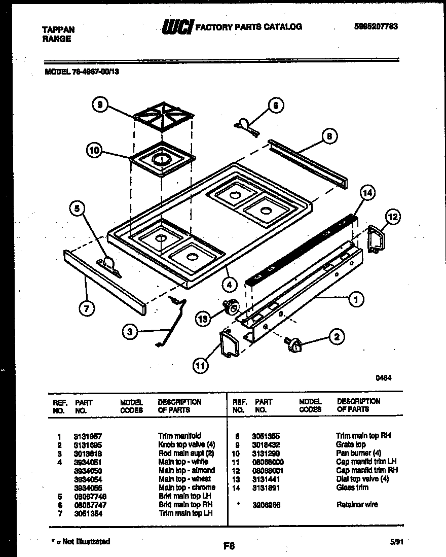 11 - COOKTOP PARTS