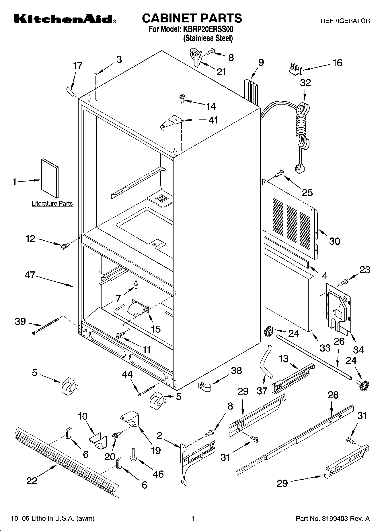 01 - CABINET PARTS
