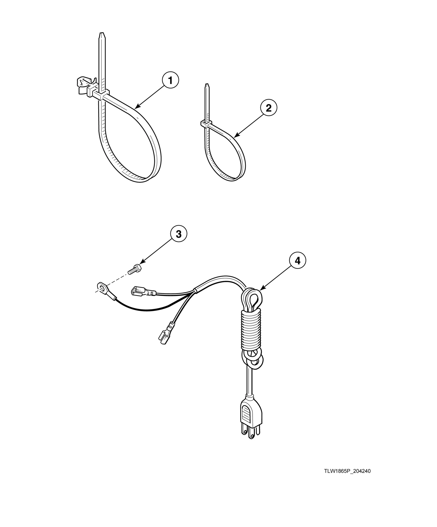 Lead-In Cord and Cable Ties