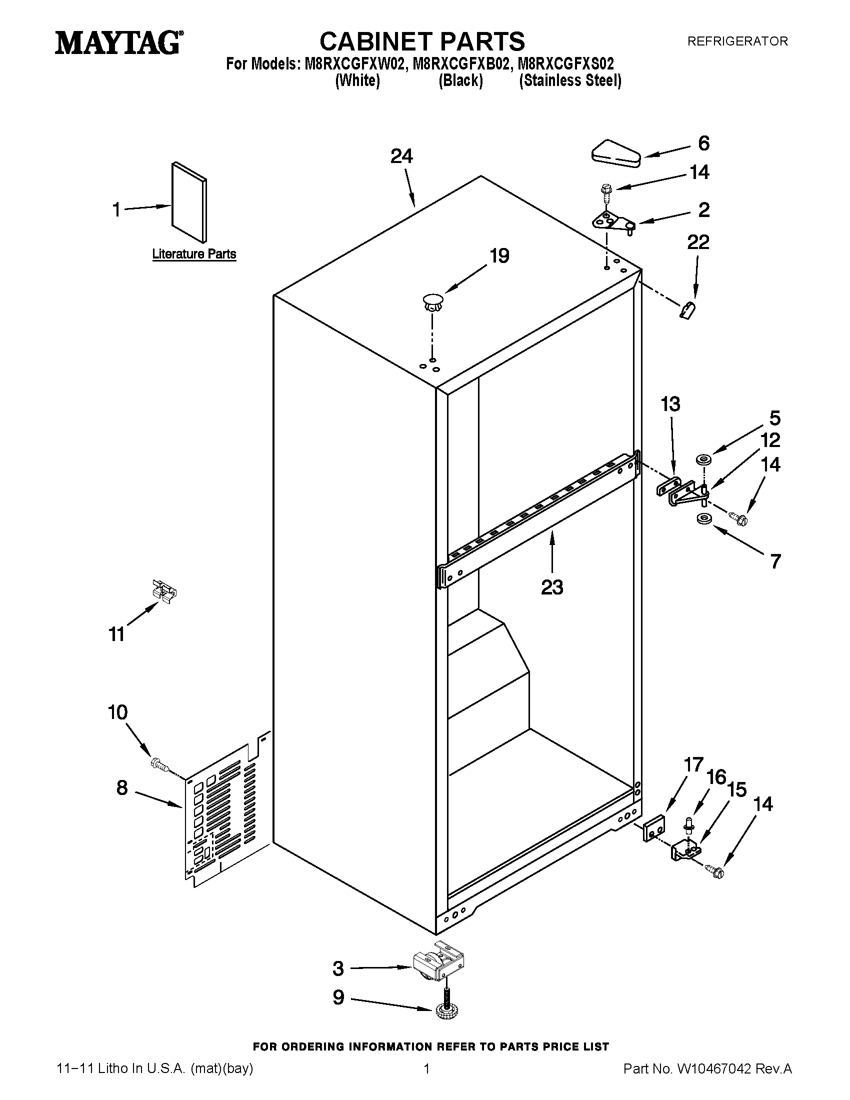 01 - CABINET PARTS