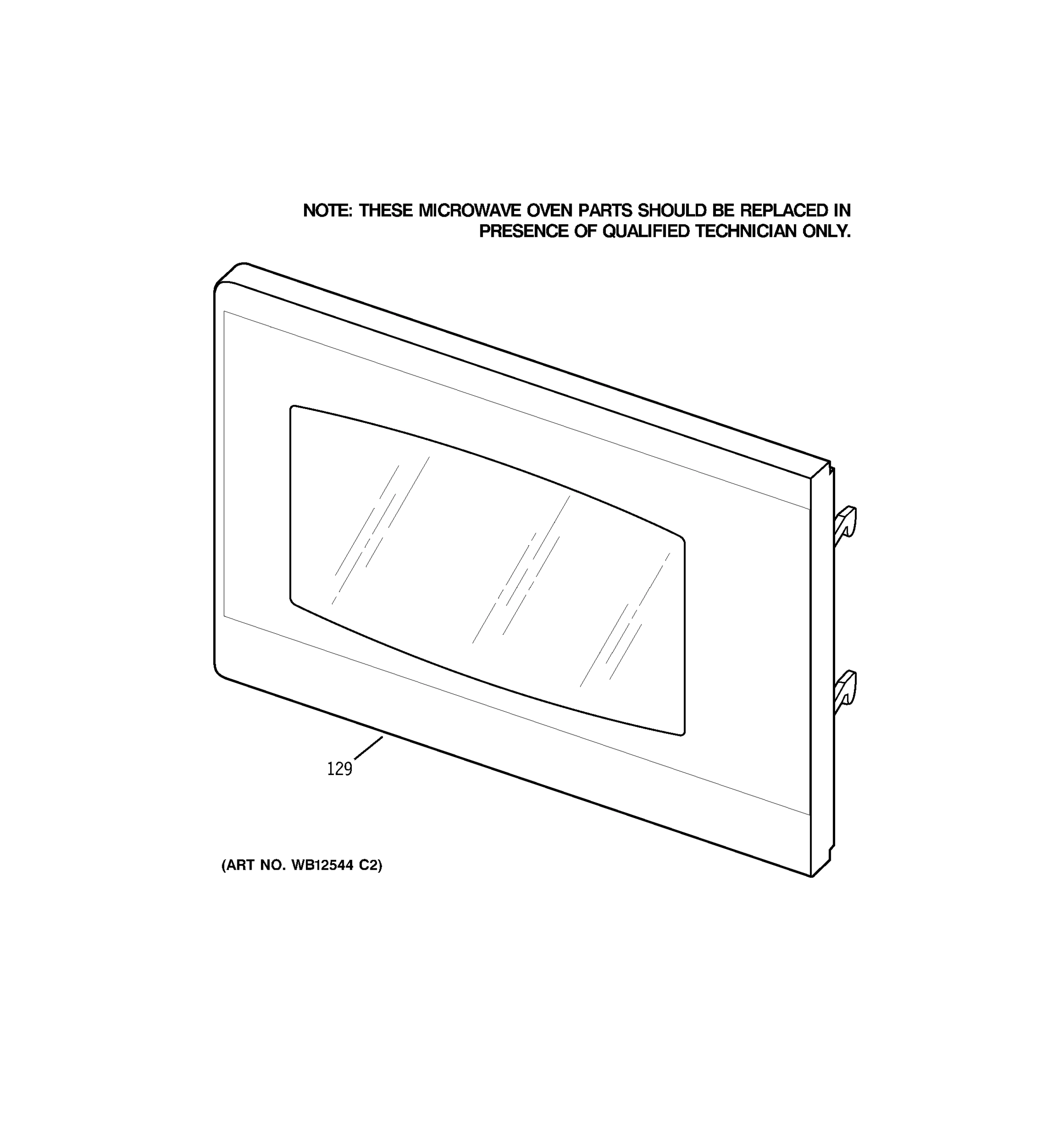 MICROWAVE DOOR