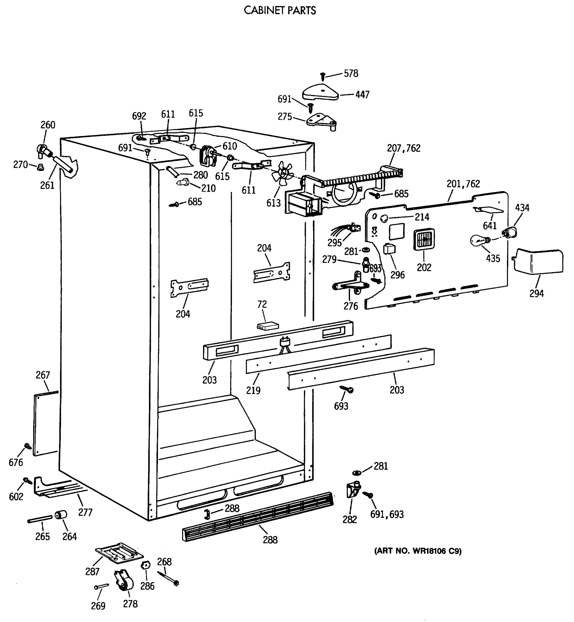 CABINET PARTS