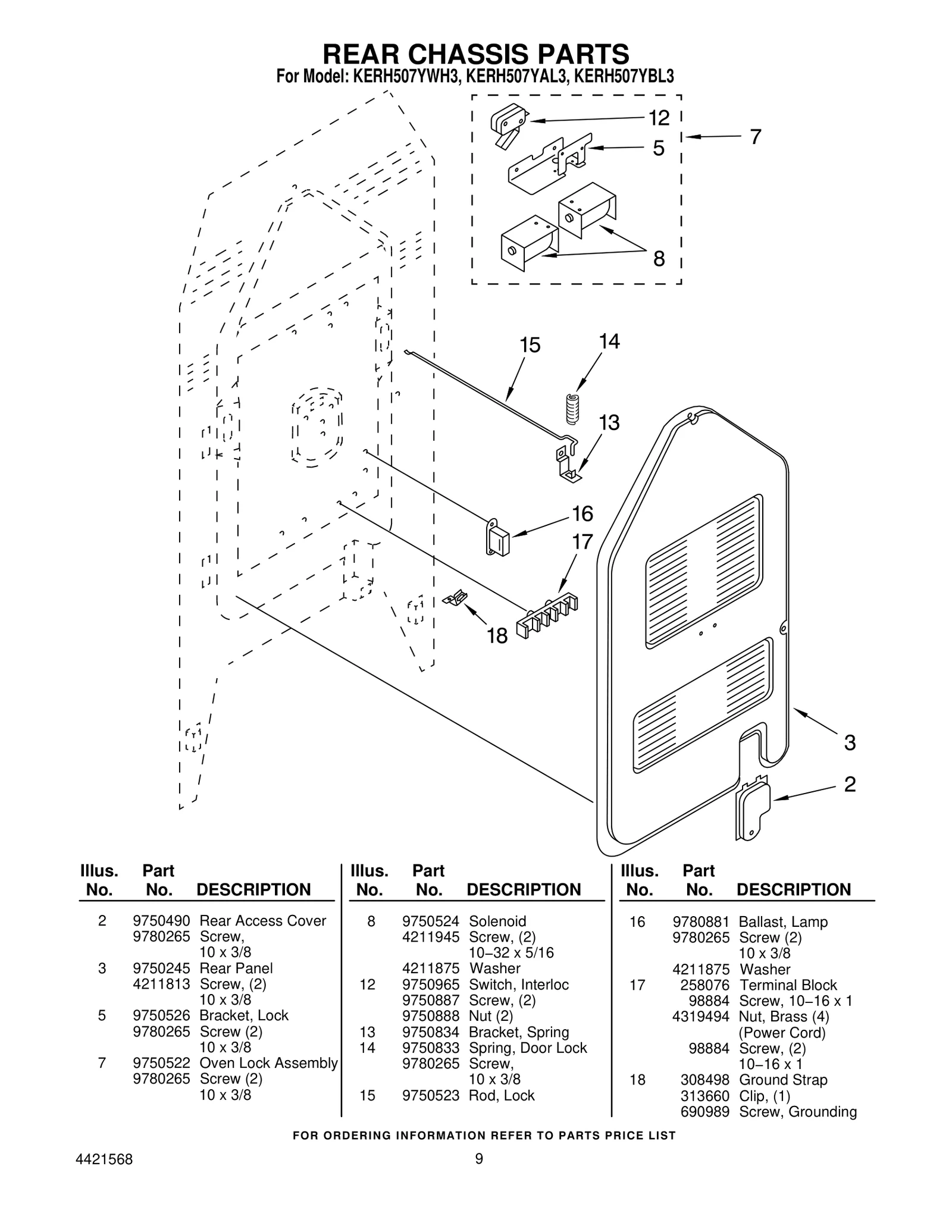 REAR CHASSIS PARTS