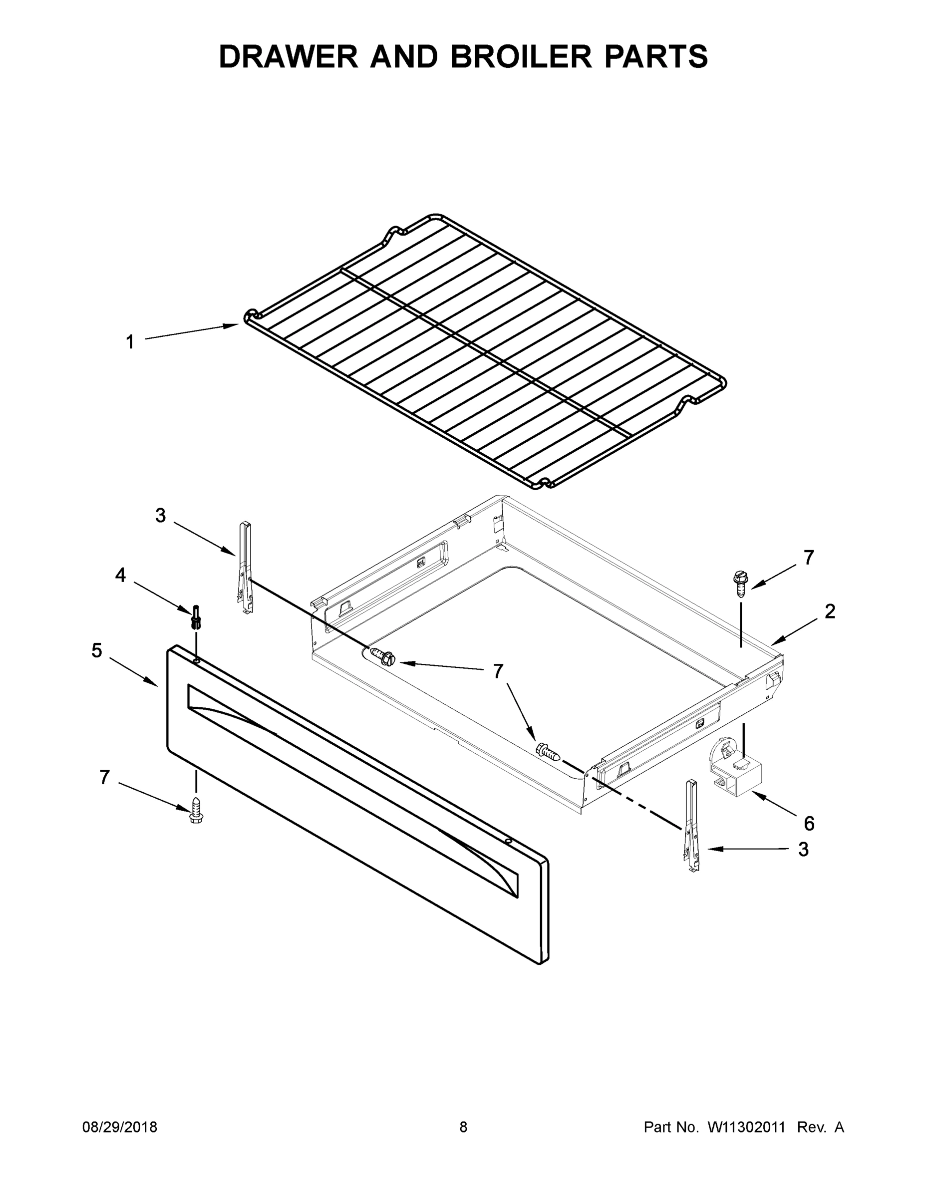 05 - DRAWER AND BROILER PARTS