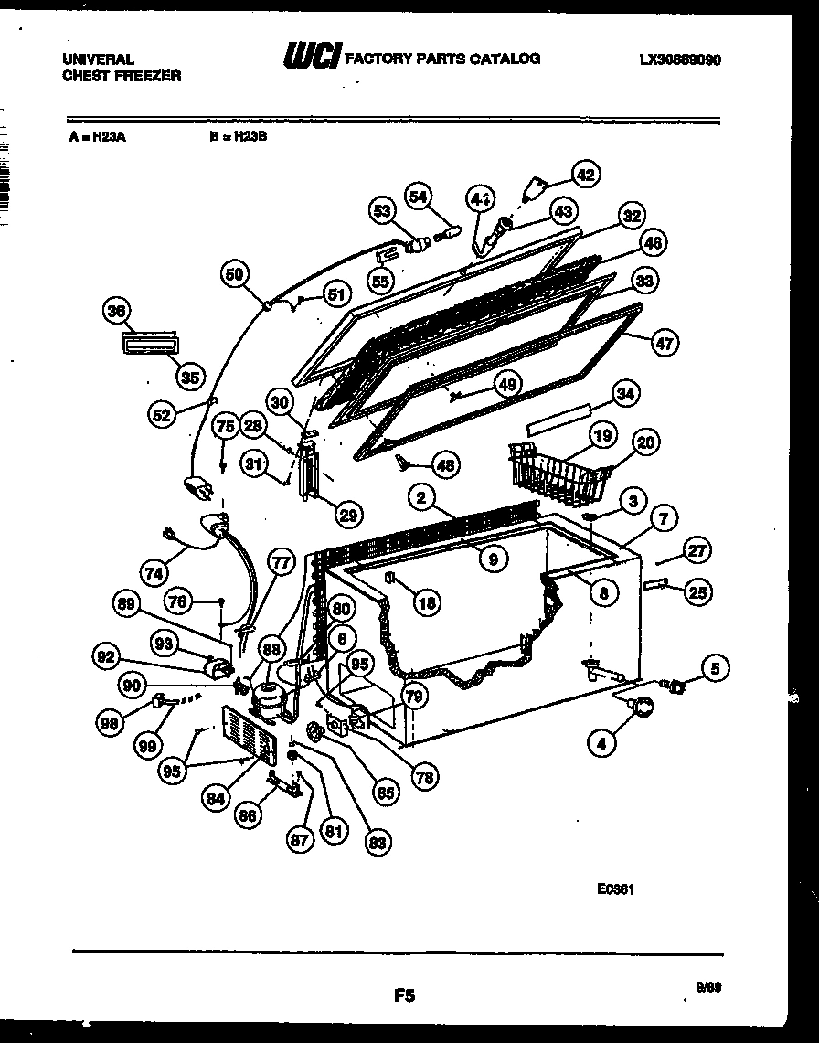 02 - CHEST FREEZER PARTS