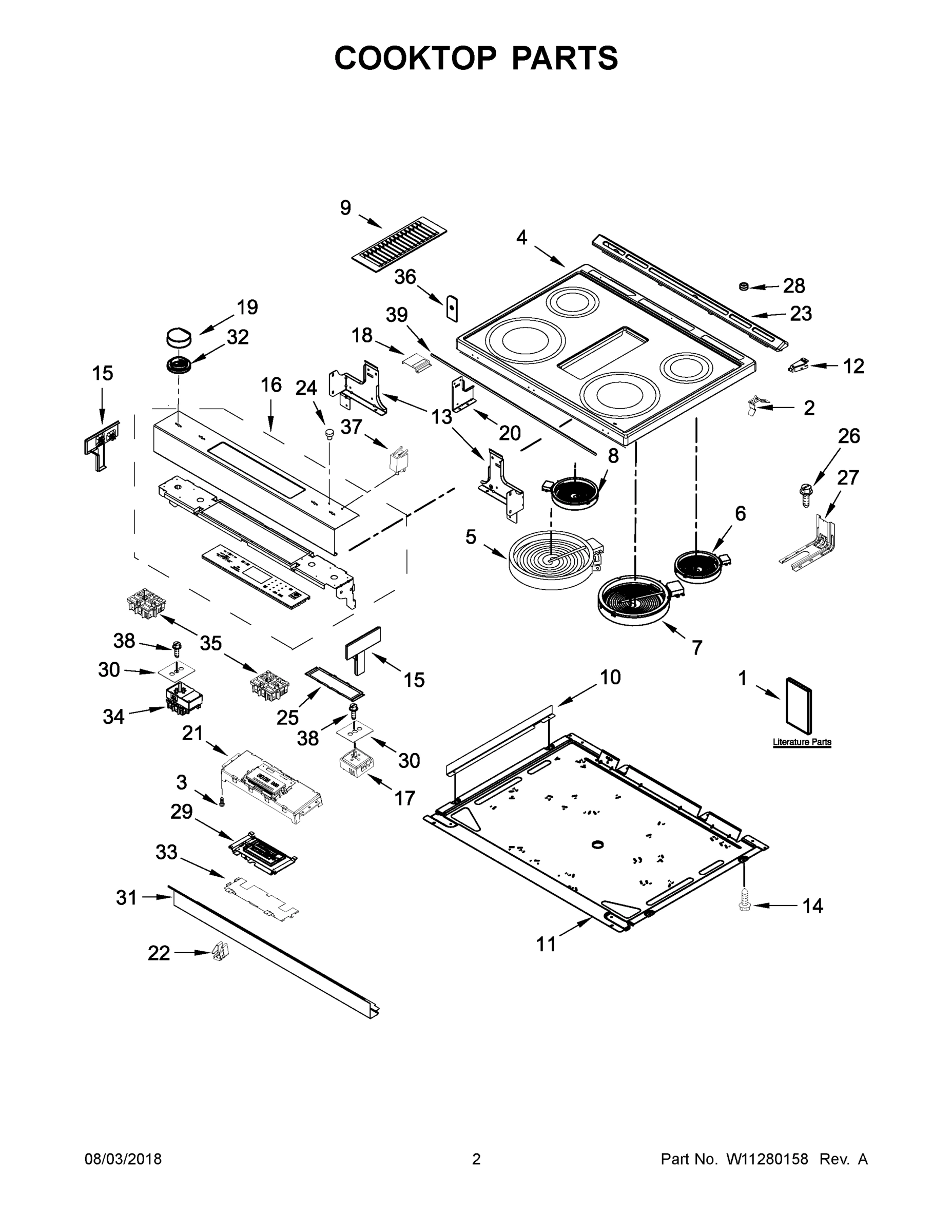 02 - COOKTOP PARTS