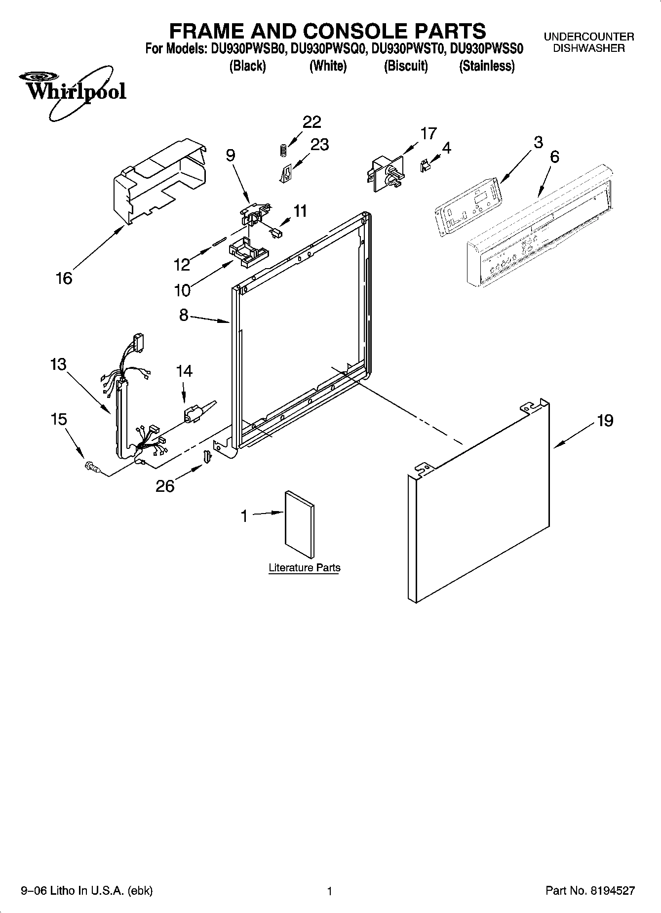 01 - FRAME AND CONSOLE PARTS