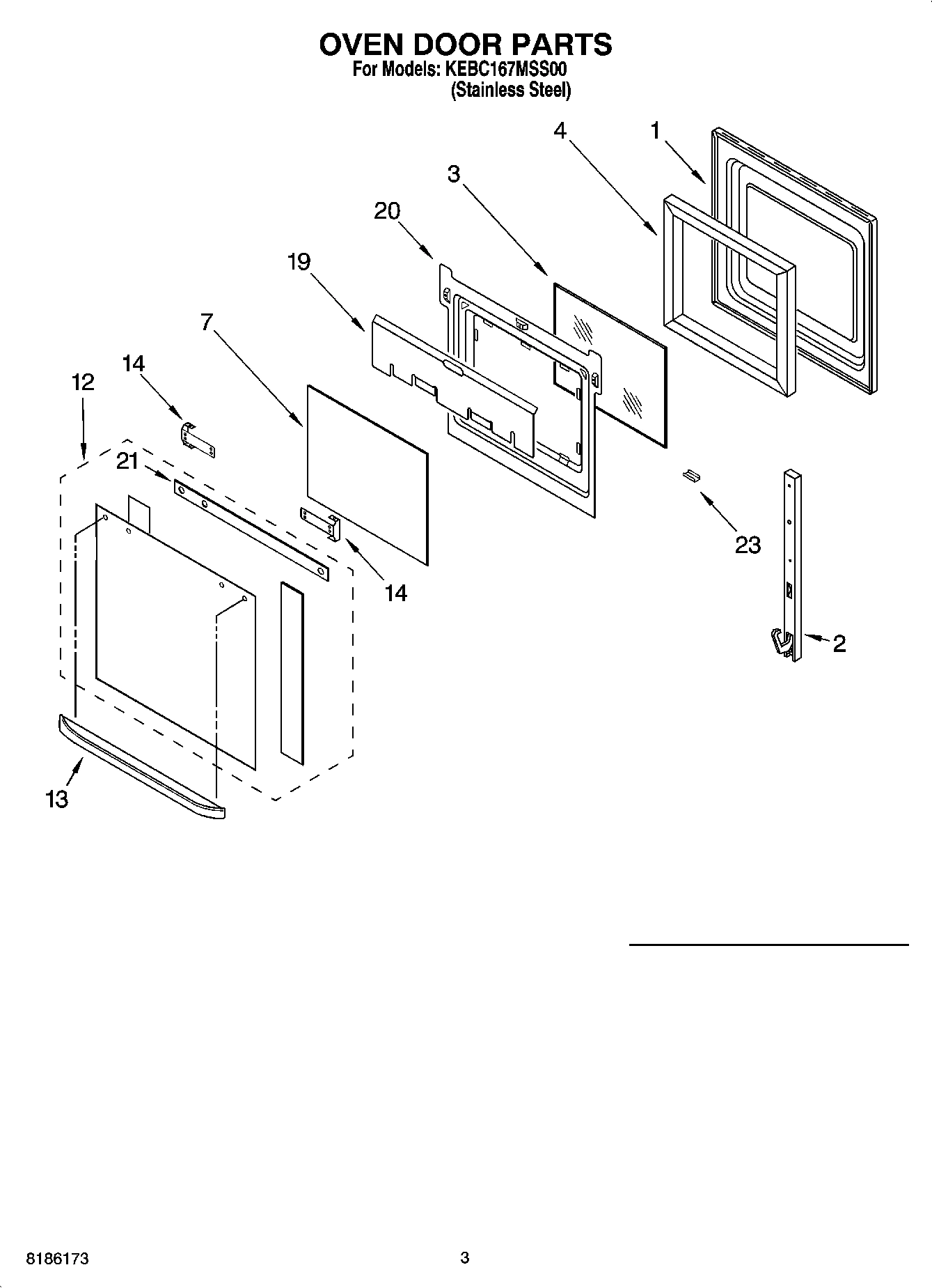 02 - OVEN DOOR PARTS
