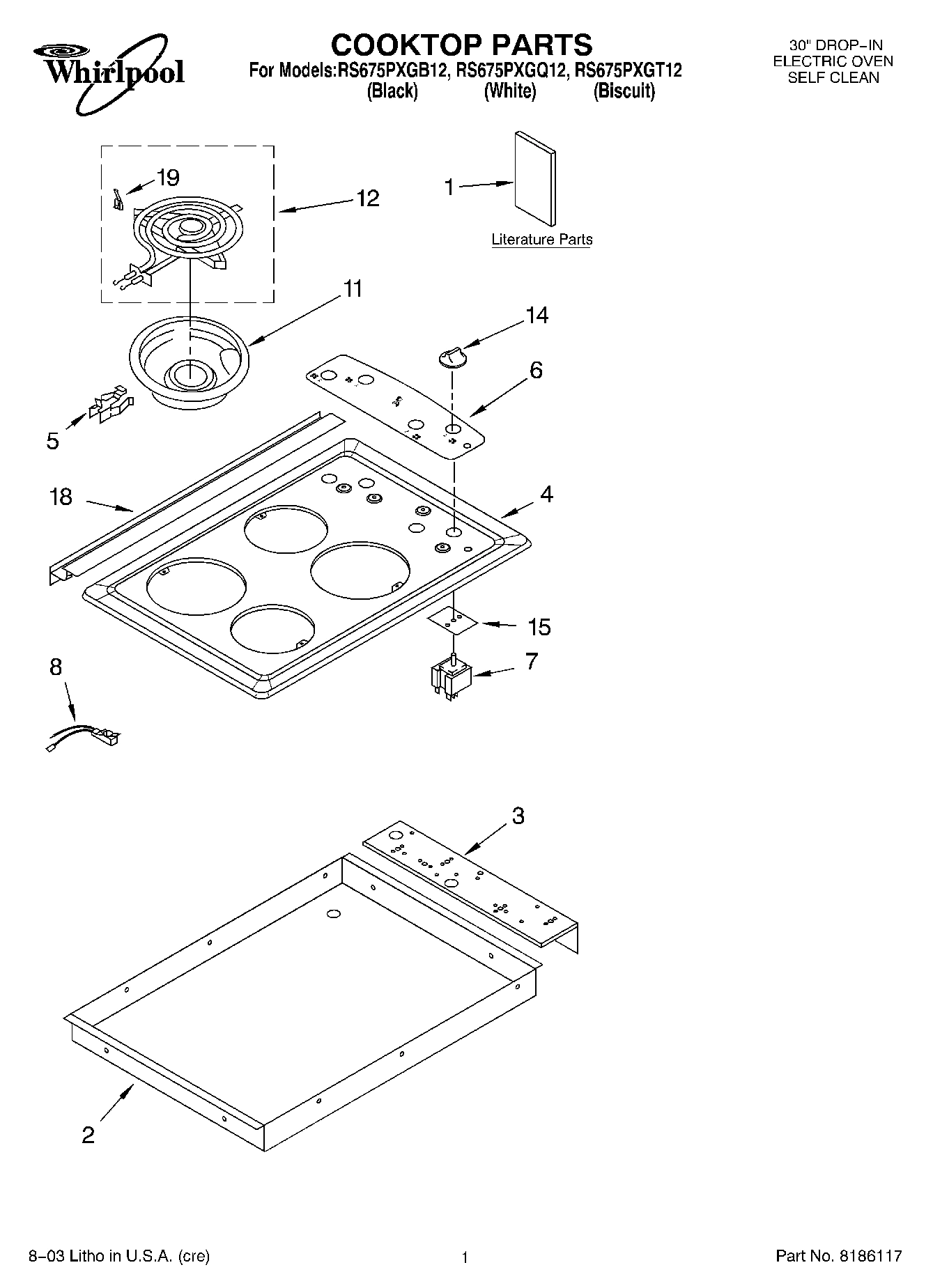 01 - COOKTOP PARTS