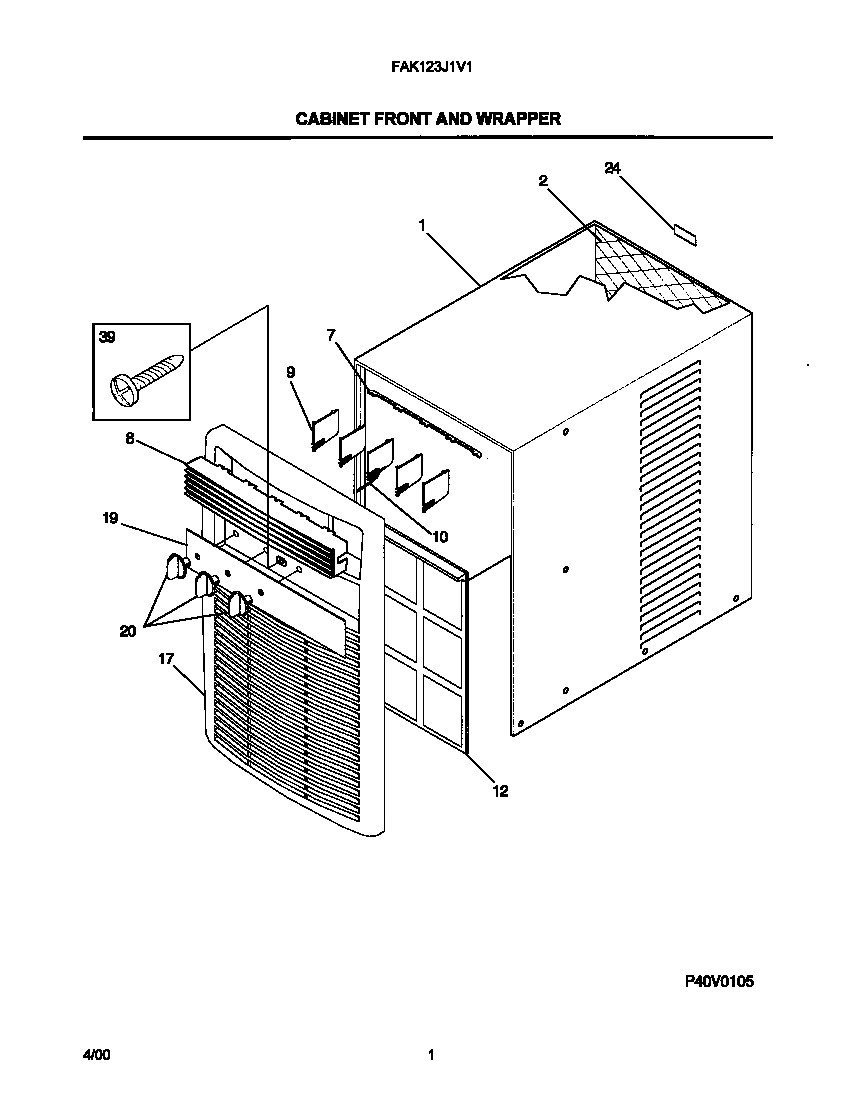 02 - CABINET FRONT AND WRAPPER