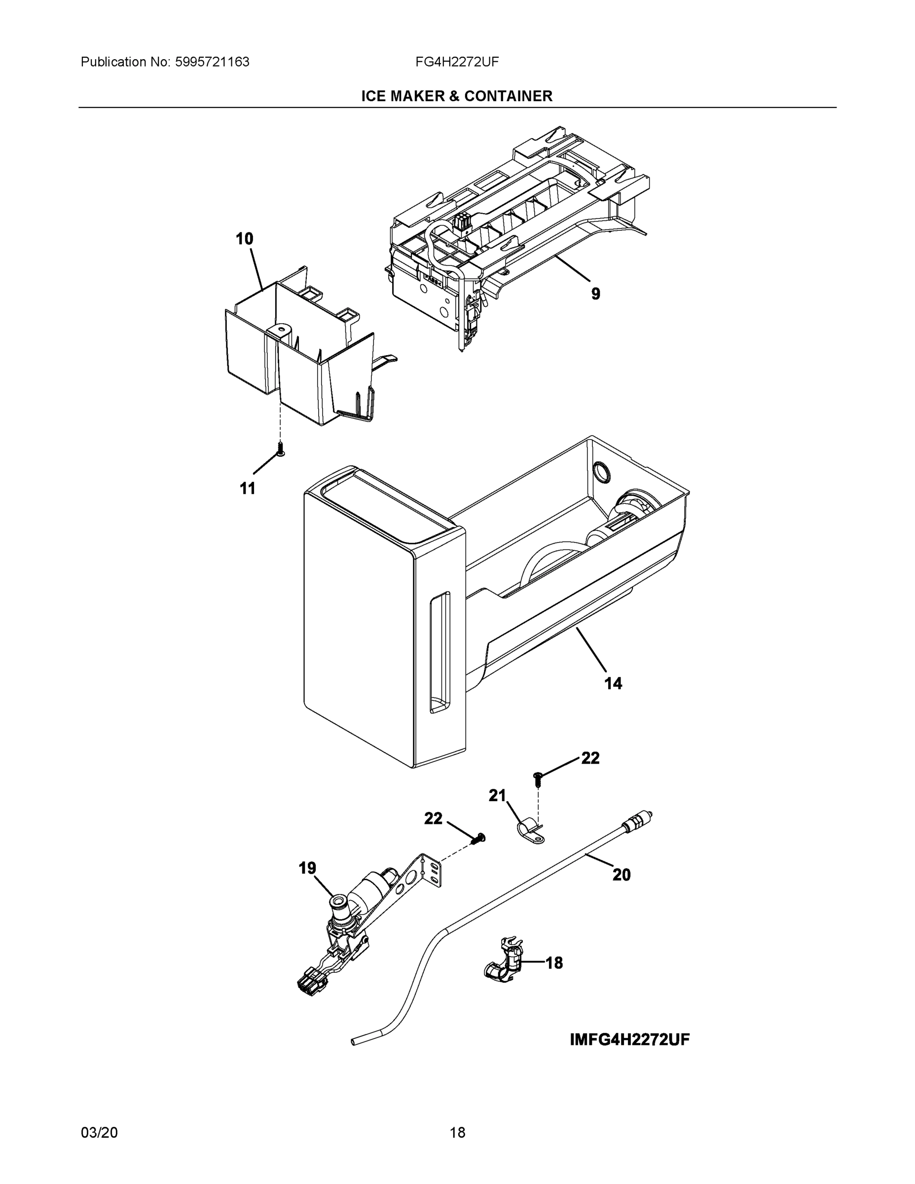 10 - ICE MAKER & CONTAINER