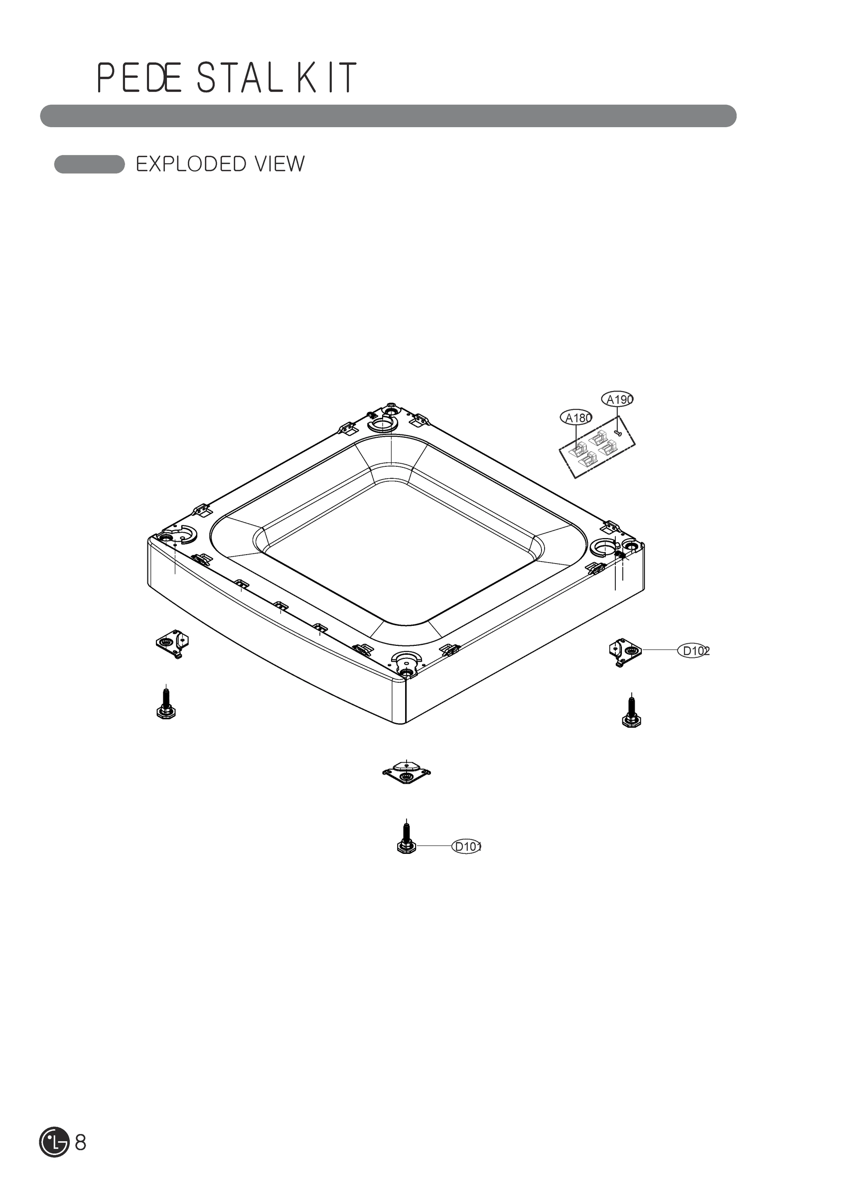 PEDESTAL KIT
