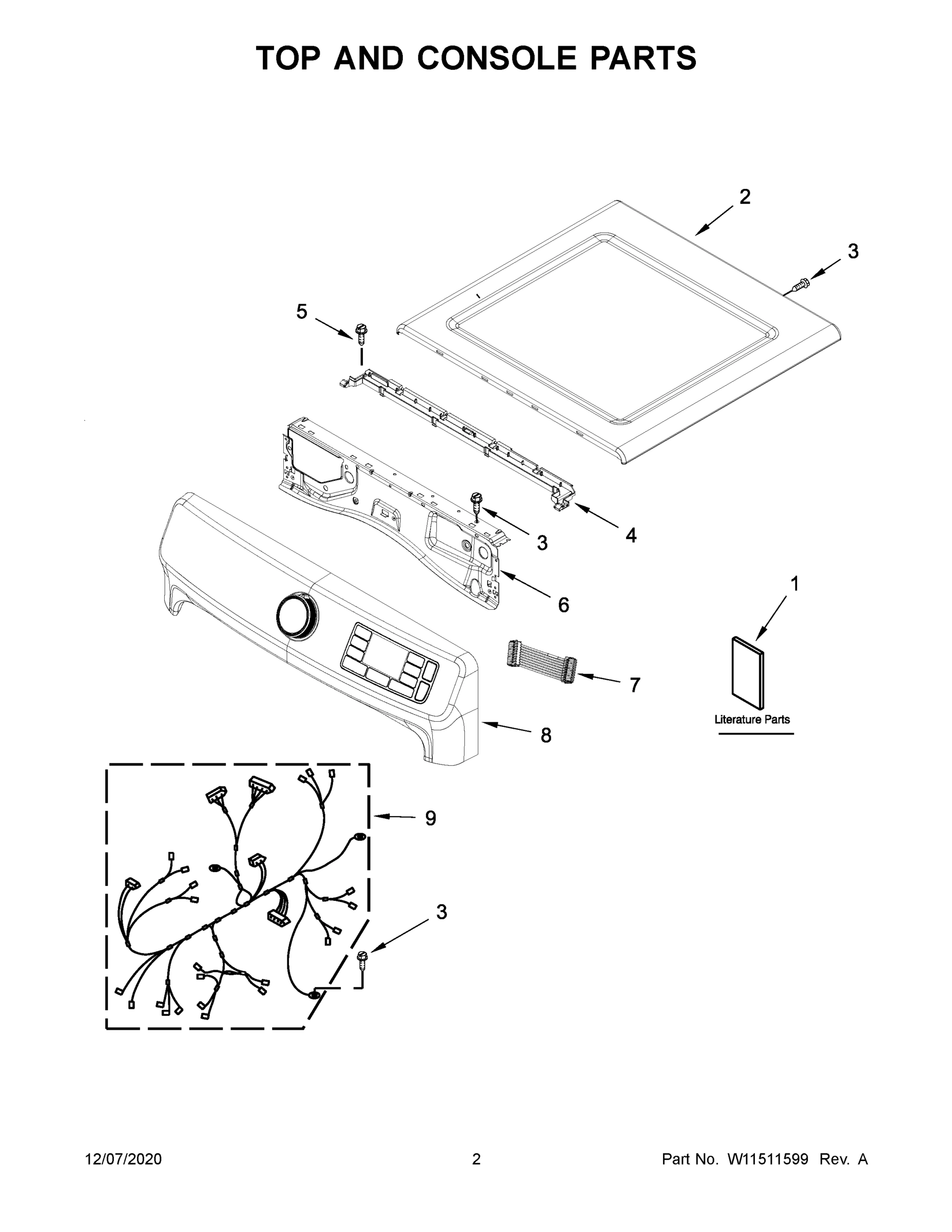 02 - TOP AND CONSOLE PARTS