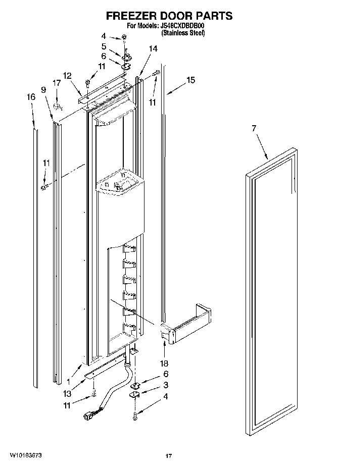 11 - FREEZER DOOR PARTS