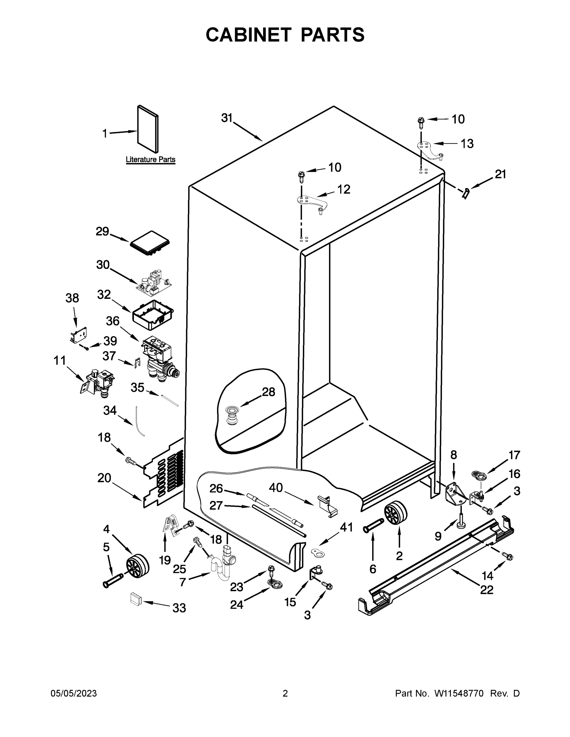 02 - CABINET PARTS