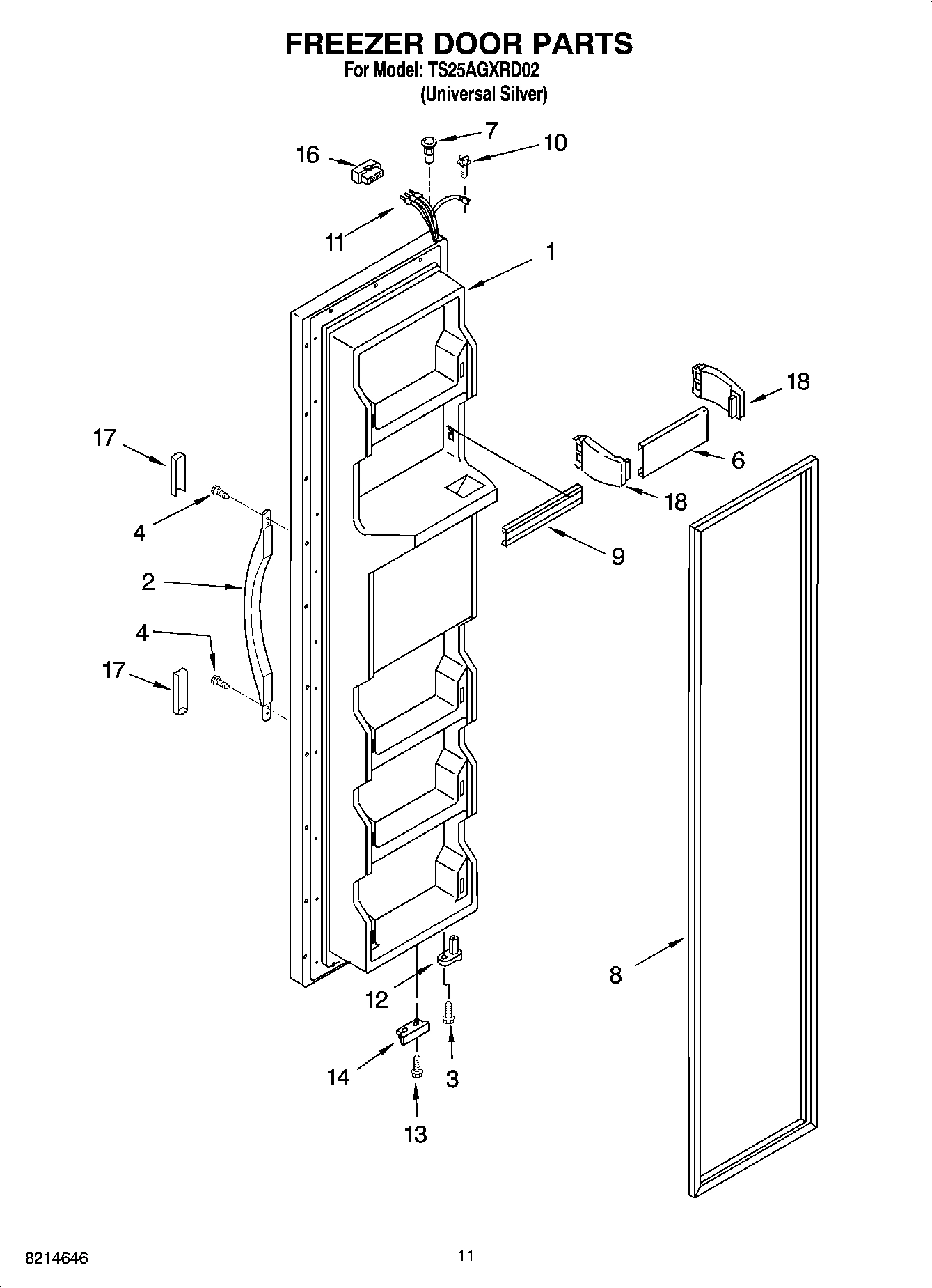 07 - FREEZER DOOR PARTS