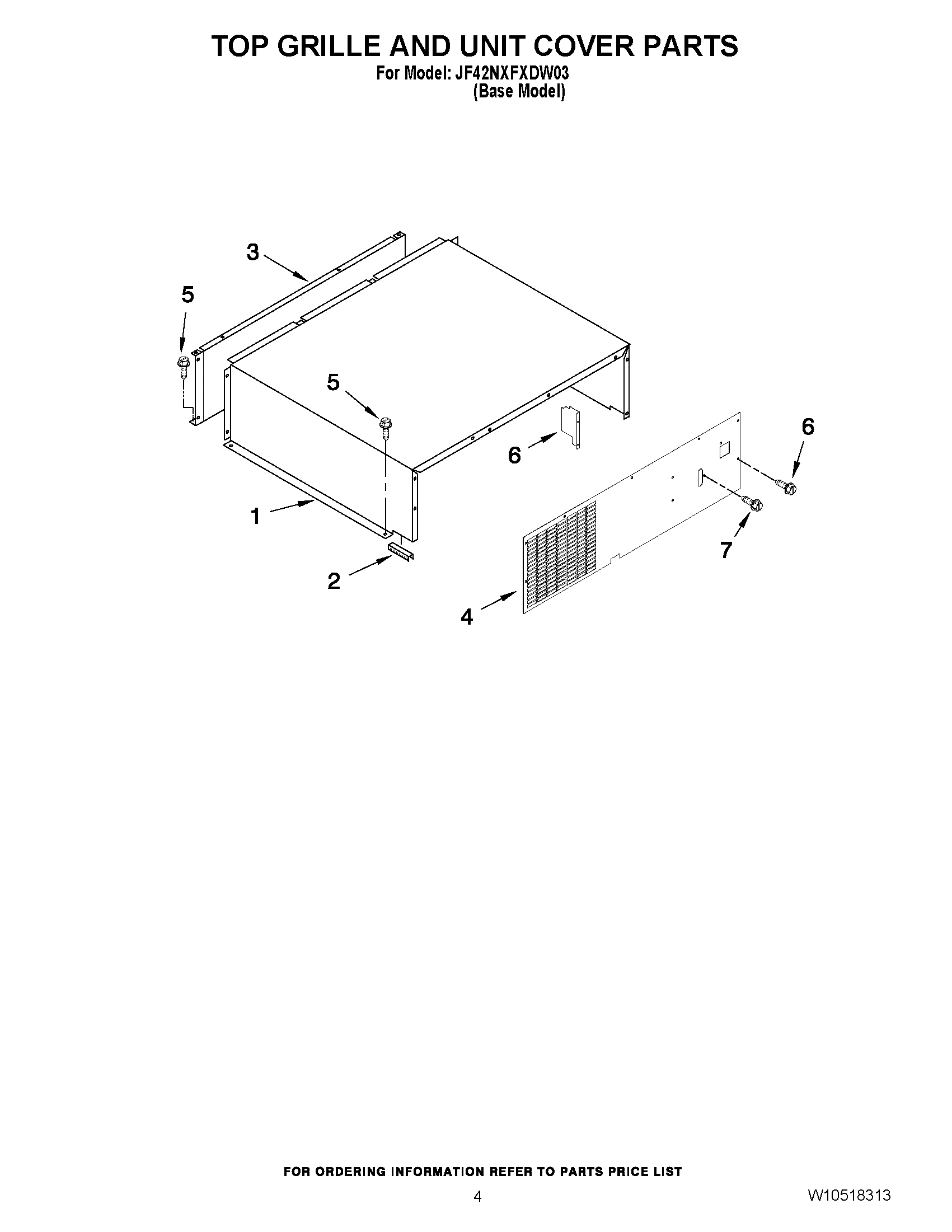 03 - TOP GRILLE AND UNIT COVER PARTS