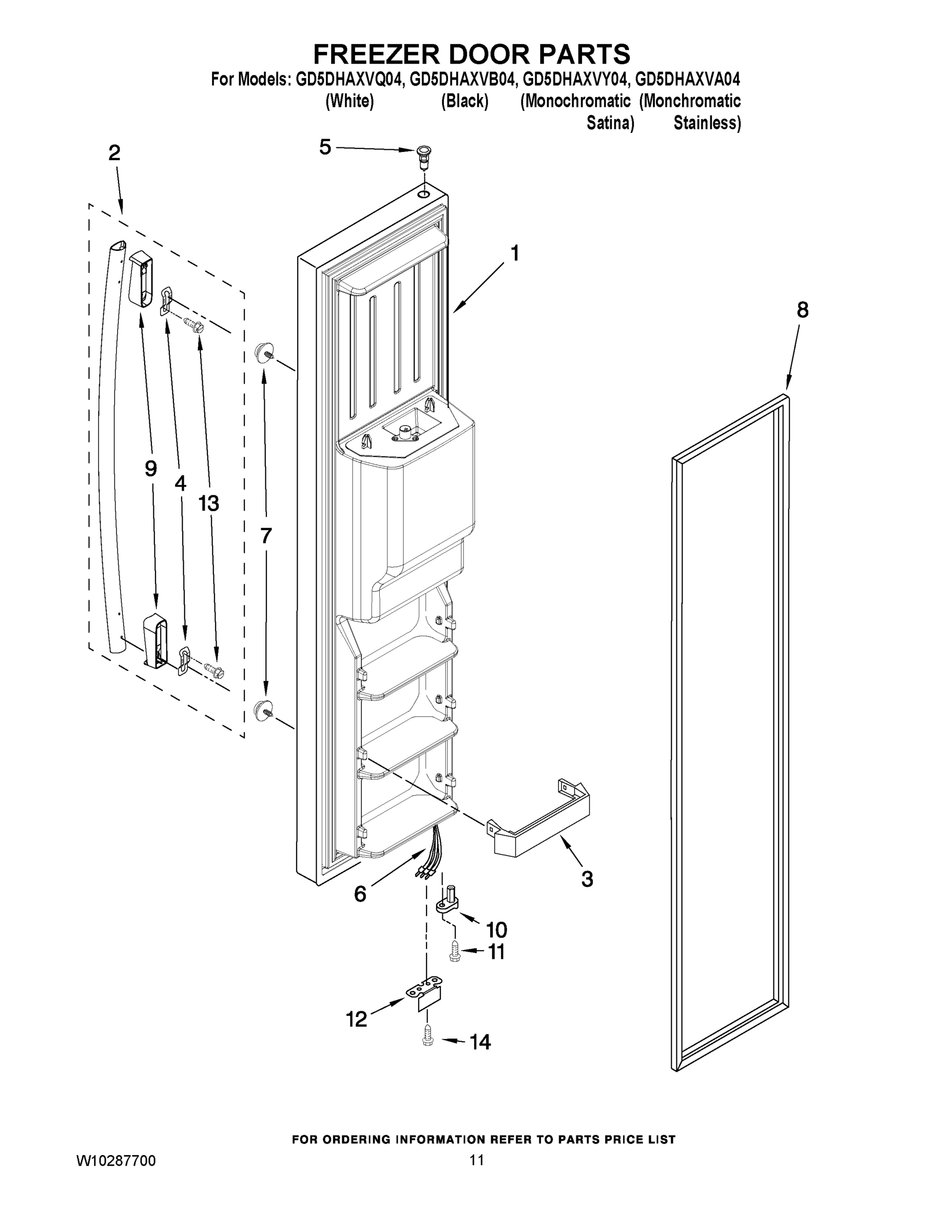 07 - FREEZER DOOR PARTS