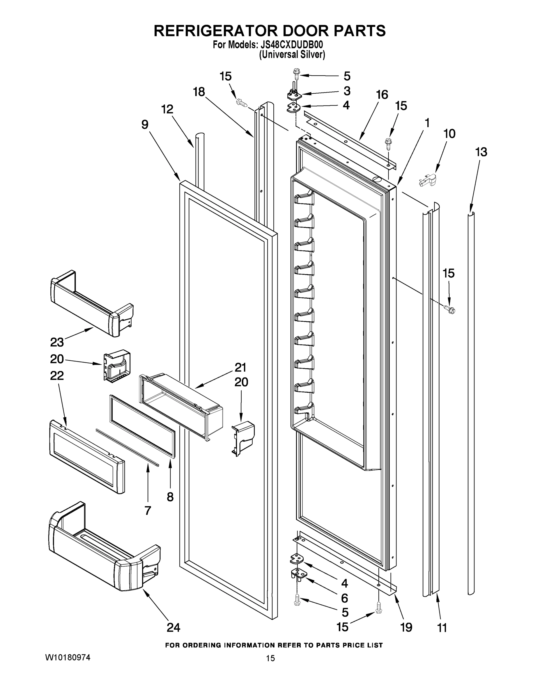 10 - REFRIGERATOR DOOR PARTS