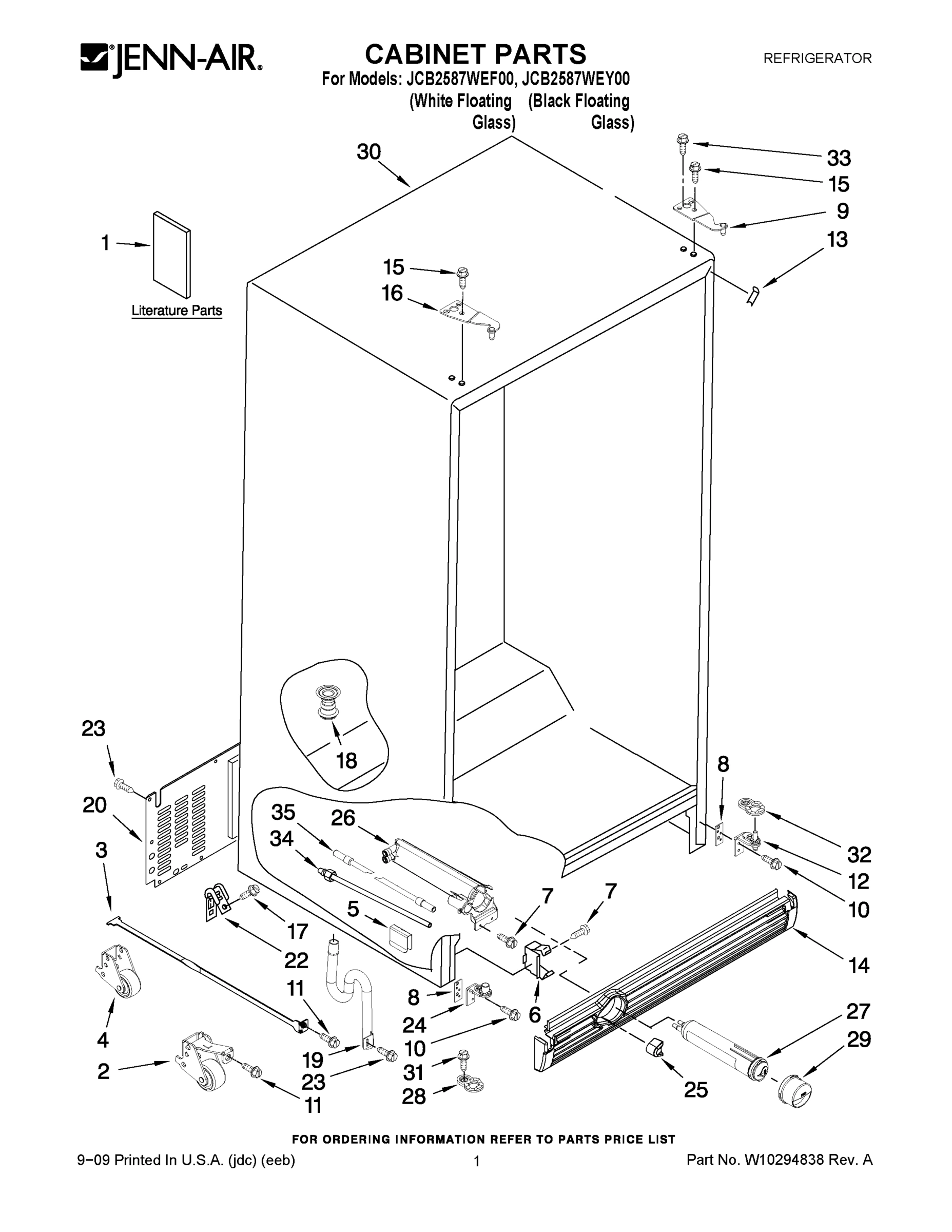 01 - CABINET PARTS