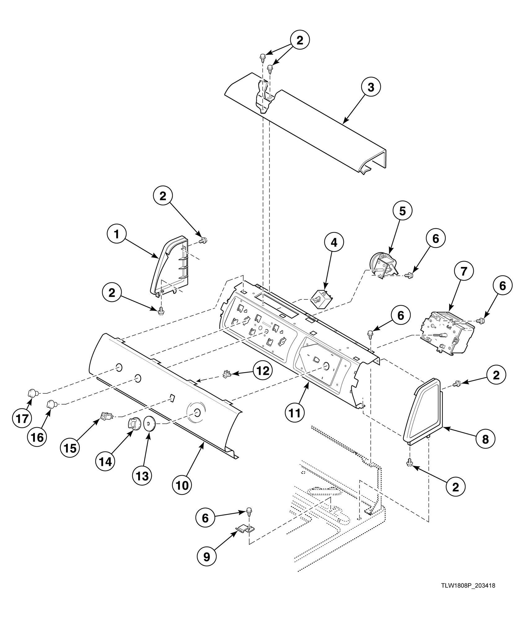 Graphic Panel, Control Support Panel and Controls