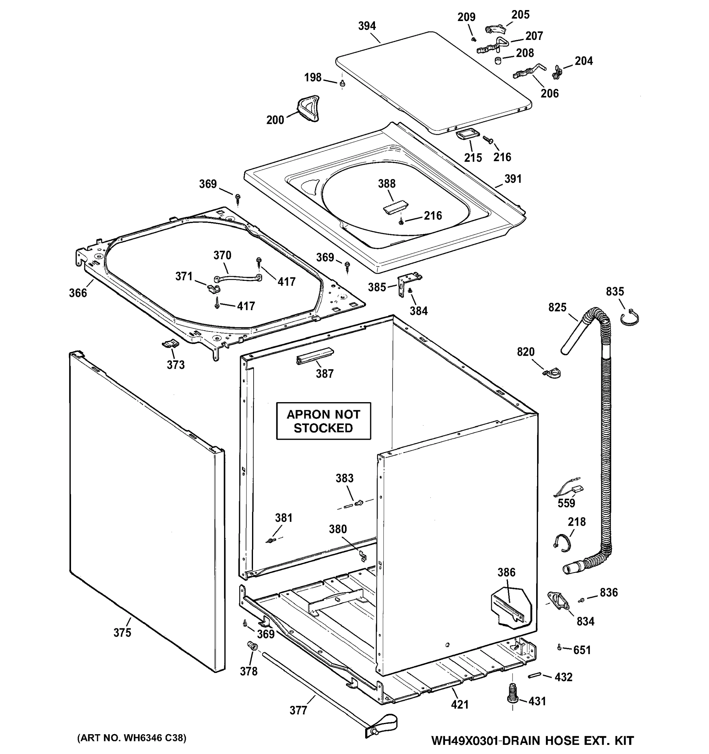 CABINET, COVER & FRONT PANEL