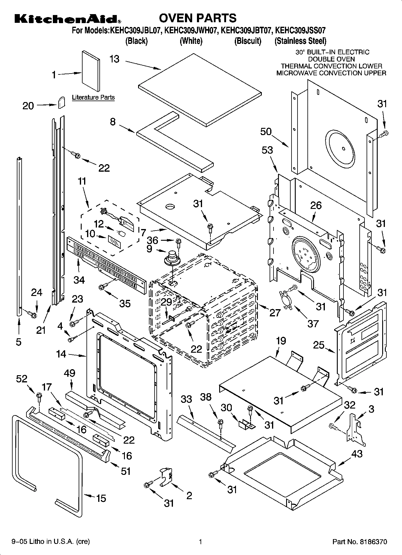 01 - OVEN PARTS
