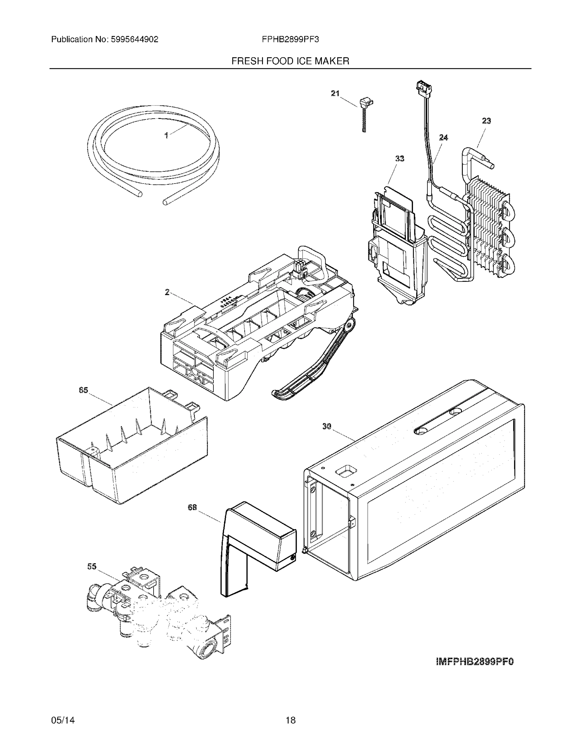 17 - FRESH FOOD ICE MAKER