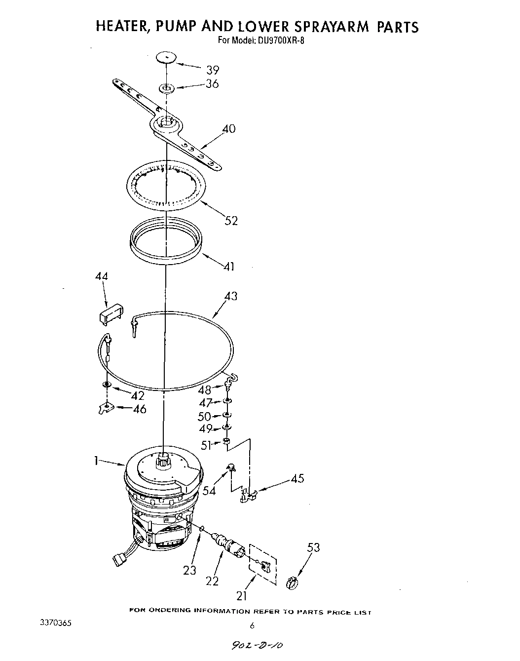 04 - HEATER, PUMP, AND LOWER SPRAYARM