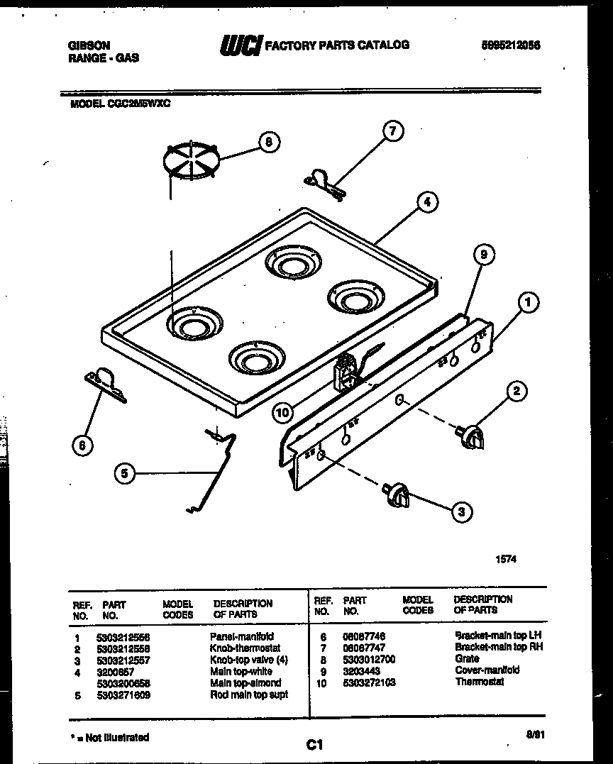 03 - COOKTOP PARTS
