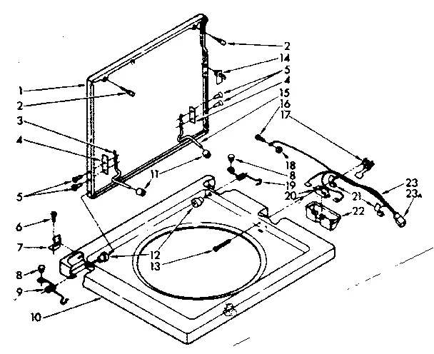 WASHER TOP AND LID PARTS
