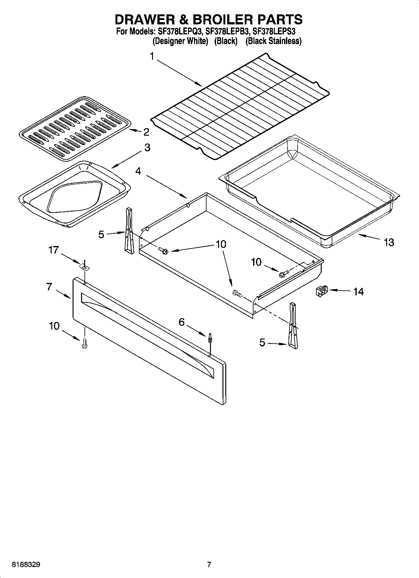 05 - DRAWER & BROILER PARTS