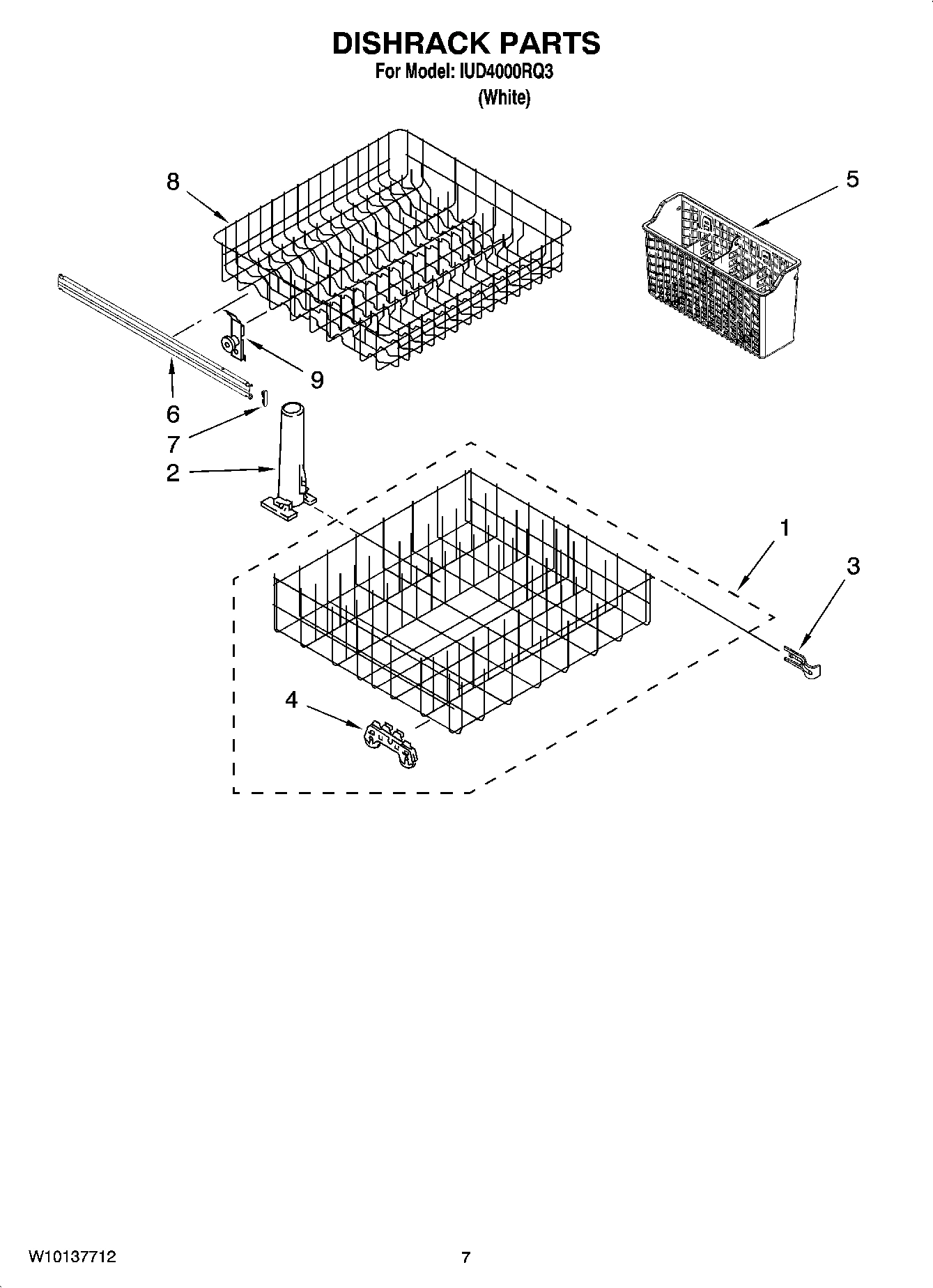 06 - DISHRACK PARTS, OPTIONAL PARTS (NOT INCLUDED)