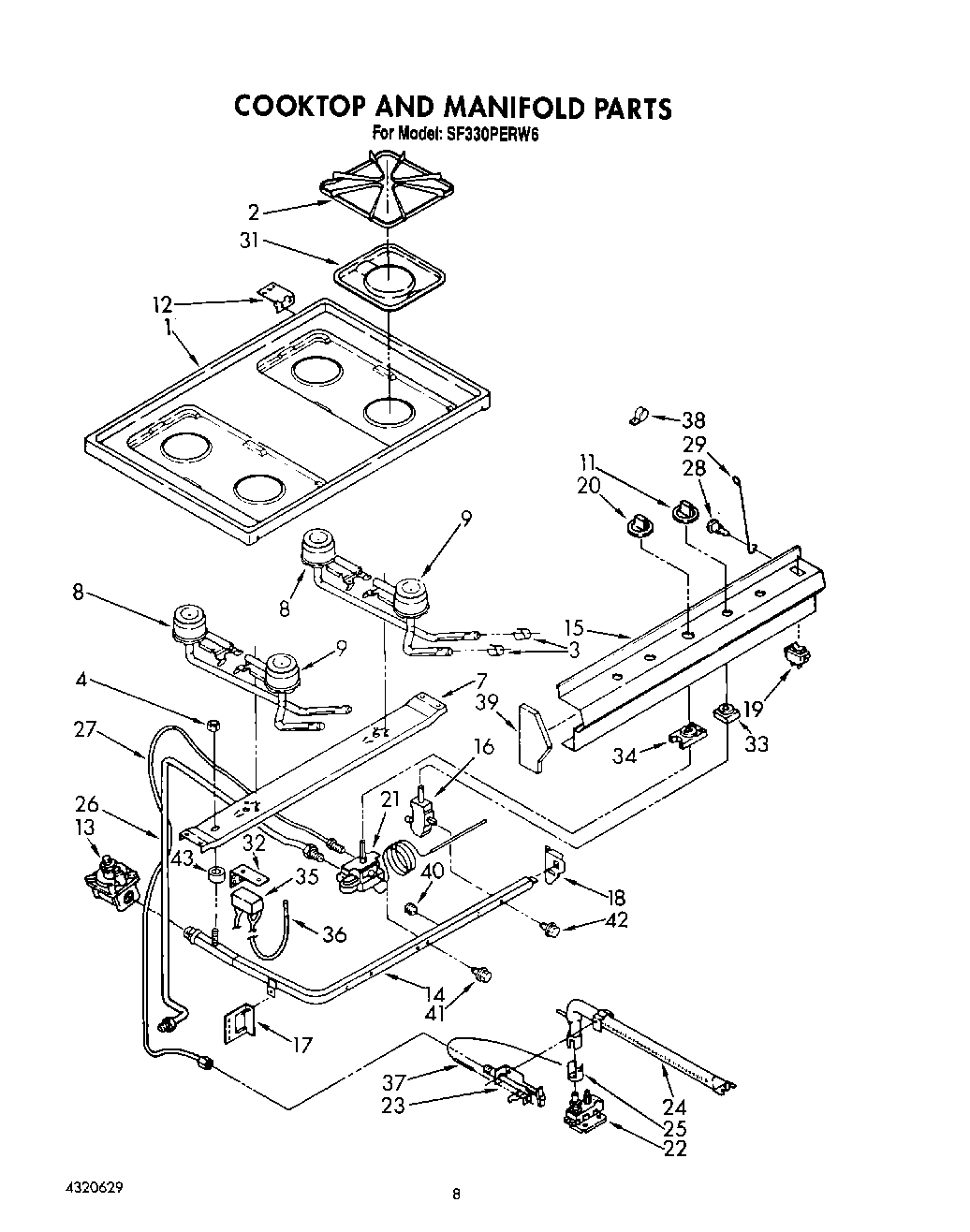 06 - COOKTOP AND MANIFOLD, LIT/OPTIONAL