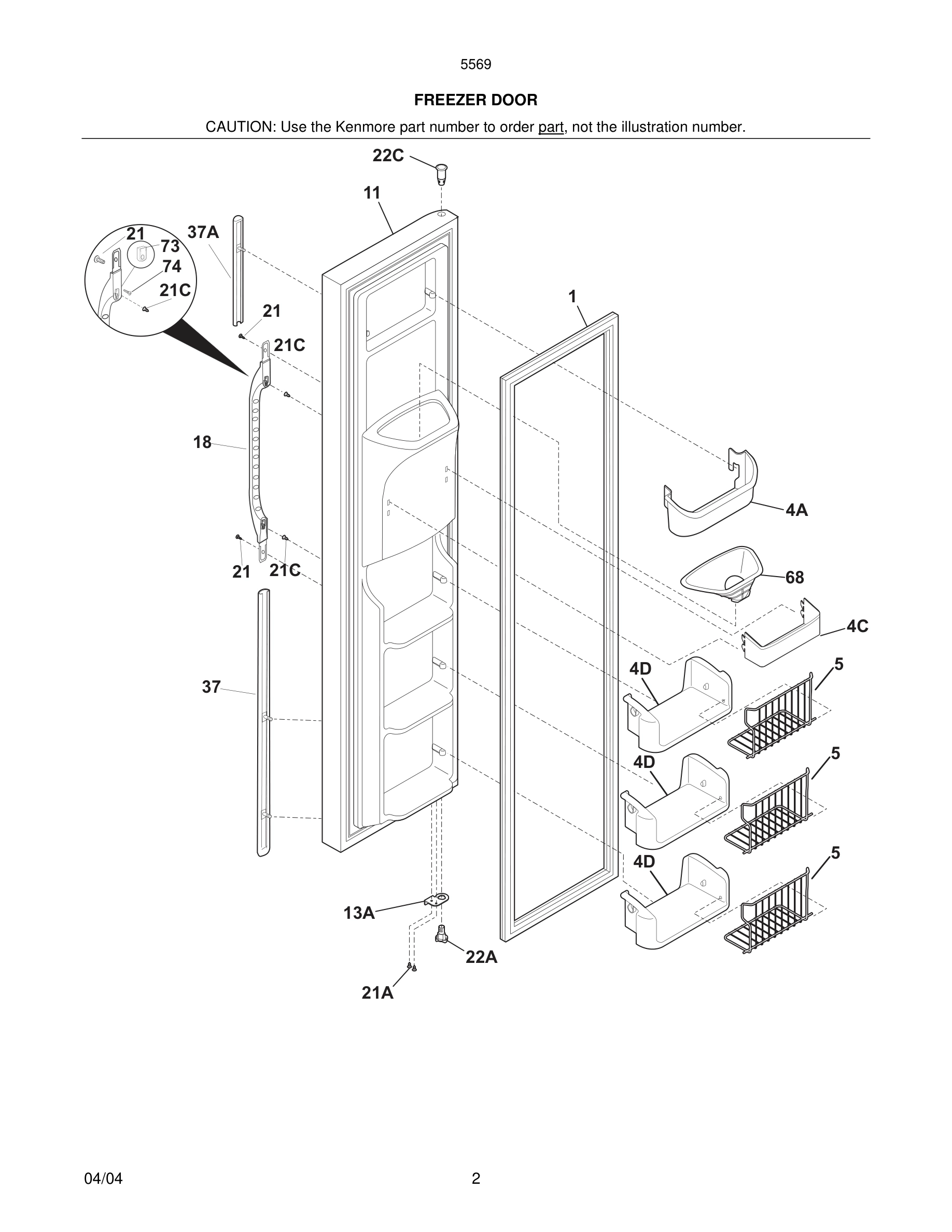 03 - FREEZER DOOR