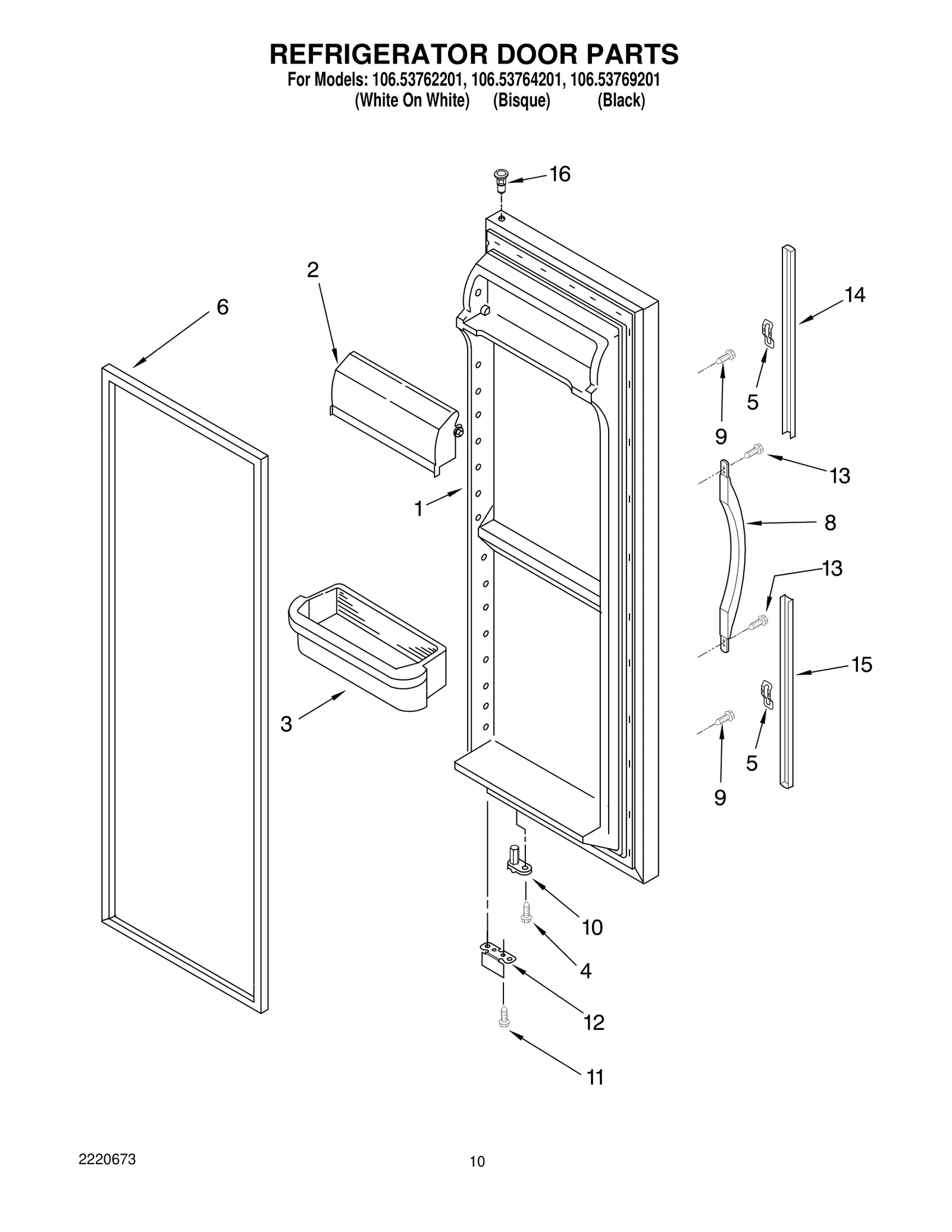 REFRIGERATOR DOOR PARTS