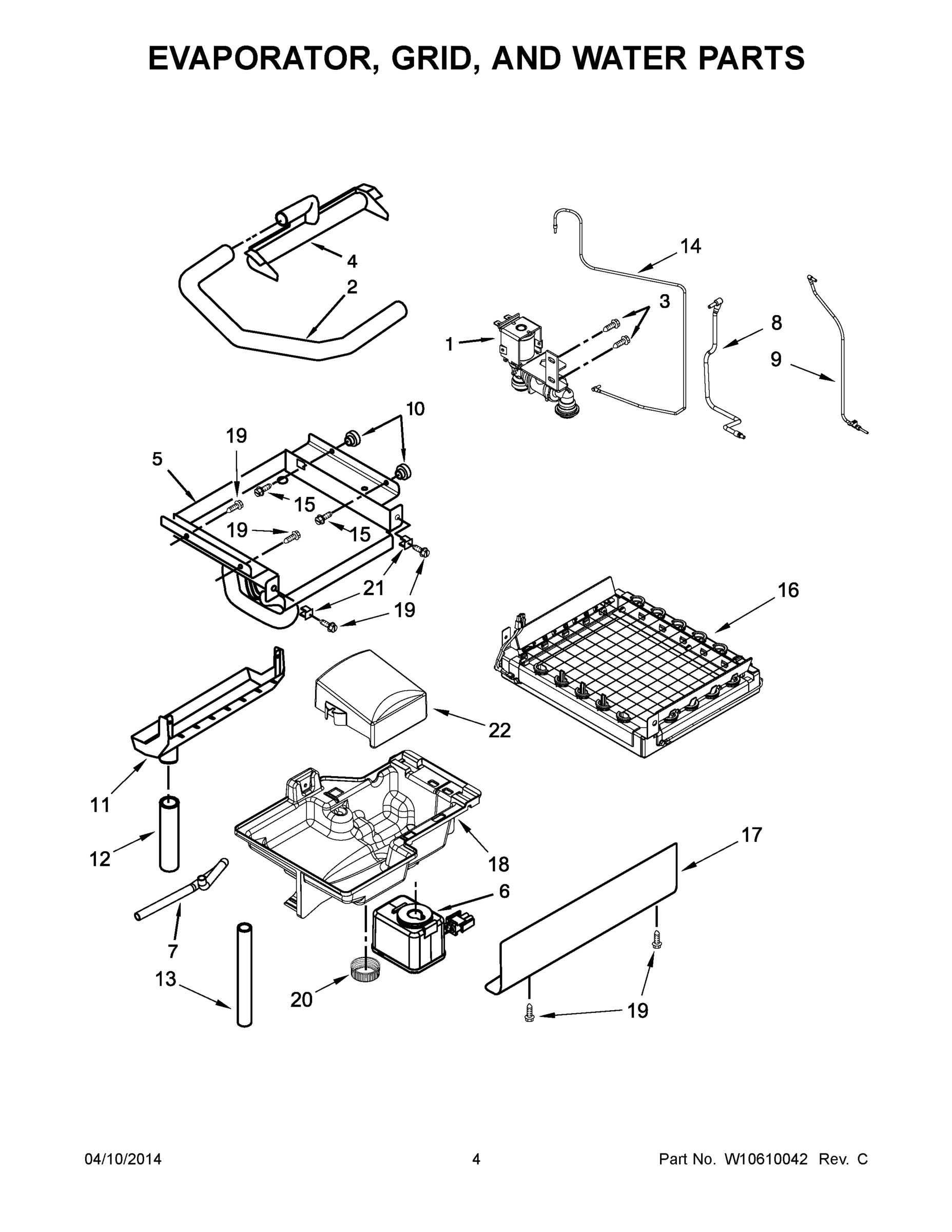 03 - EVAPORATOR, GRID, AND WATER PARTS